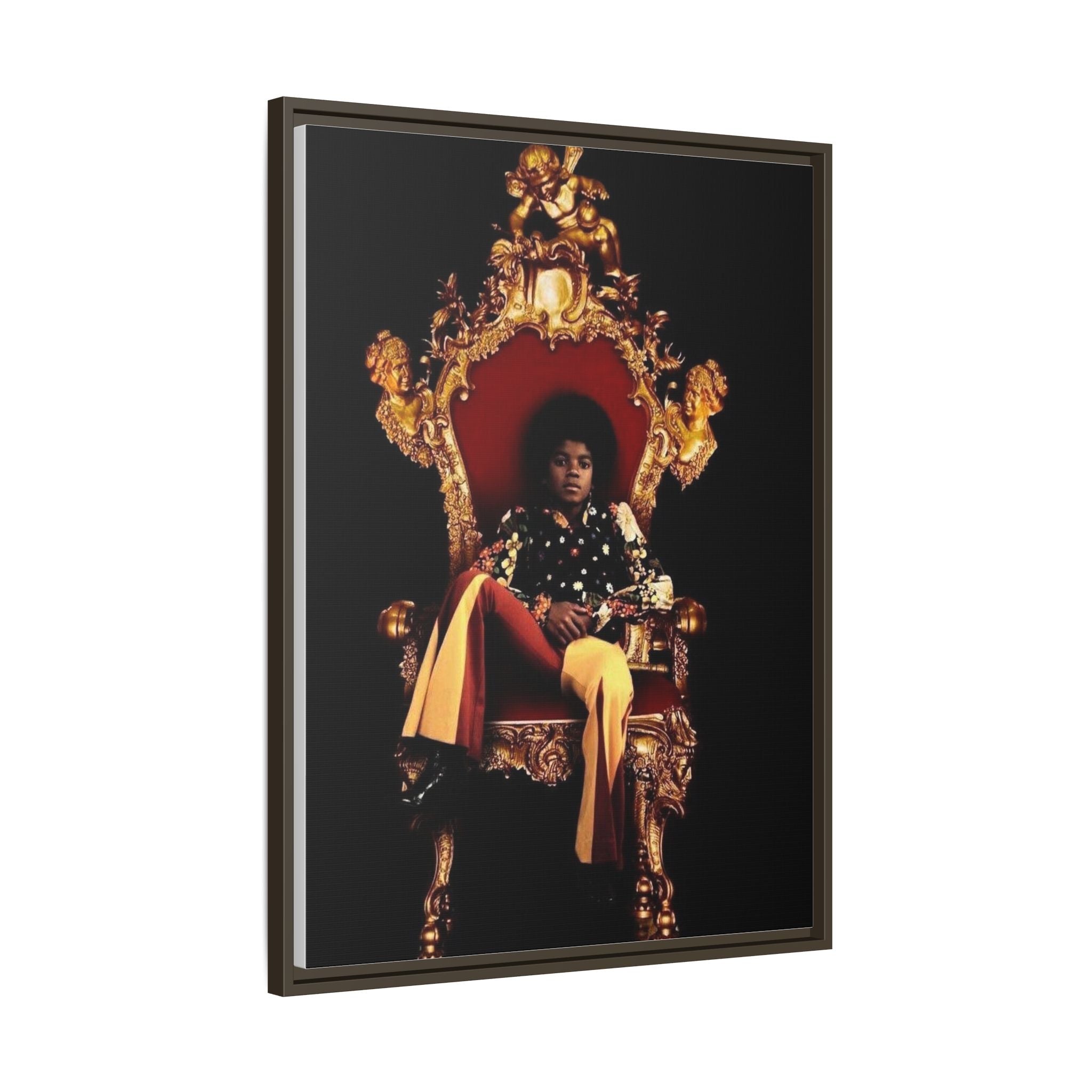 Pop Star Tribute Canvas Art — Matte Framed Wall Decor
