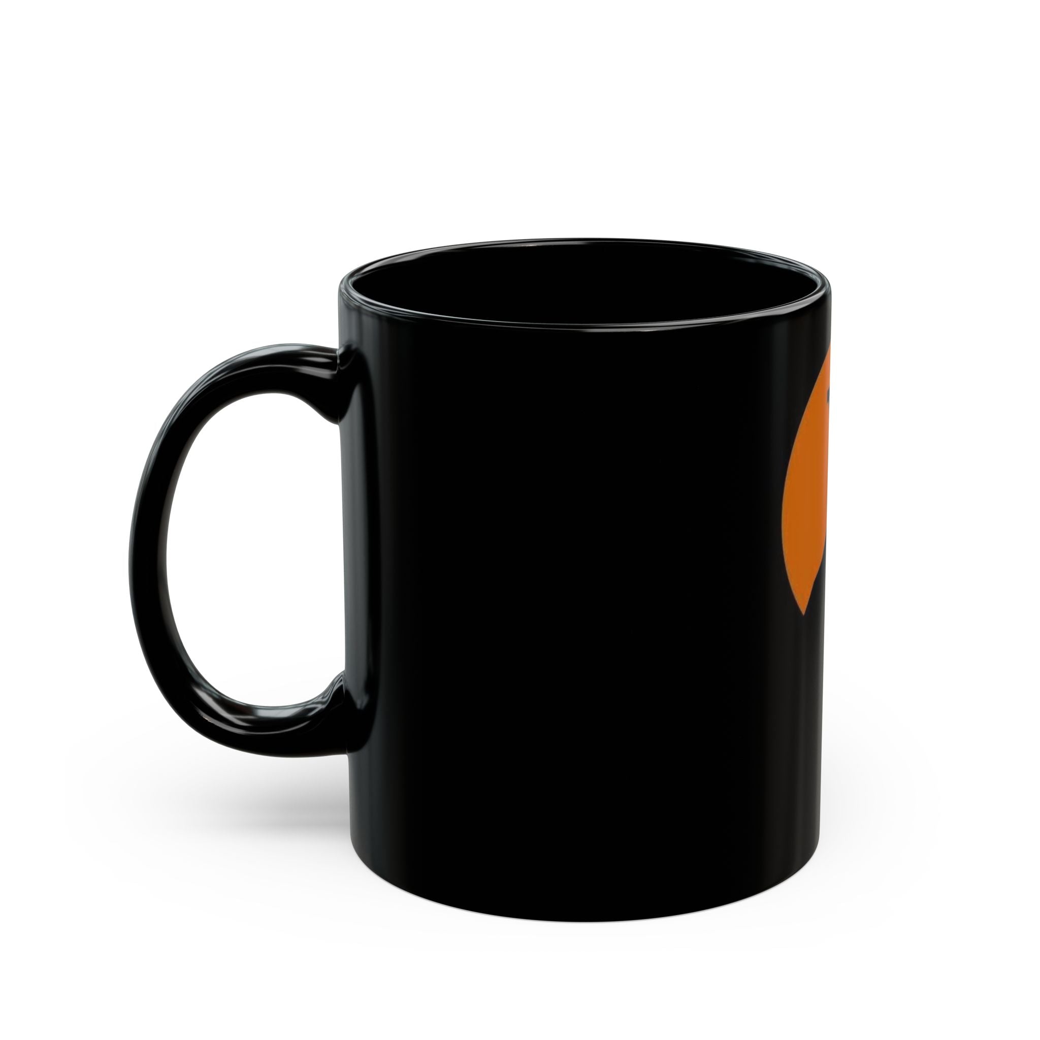 Christian Cross Silhouette Black Mug — Crucifix Sunset Coffee Cup (11oz & 15oz)