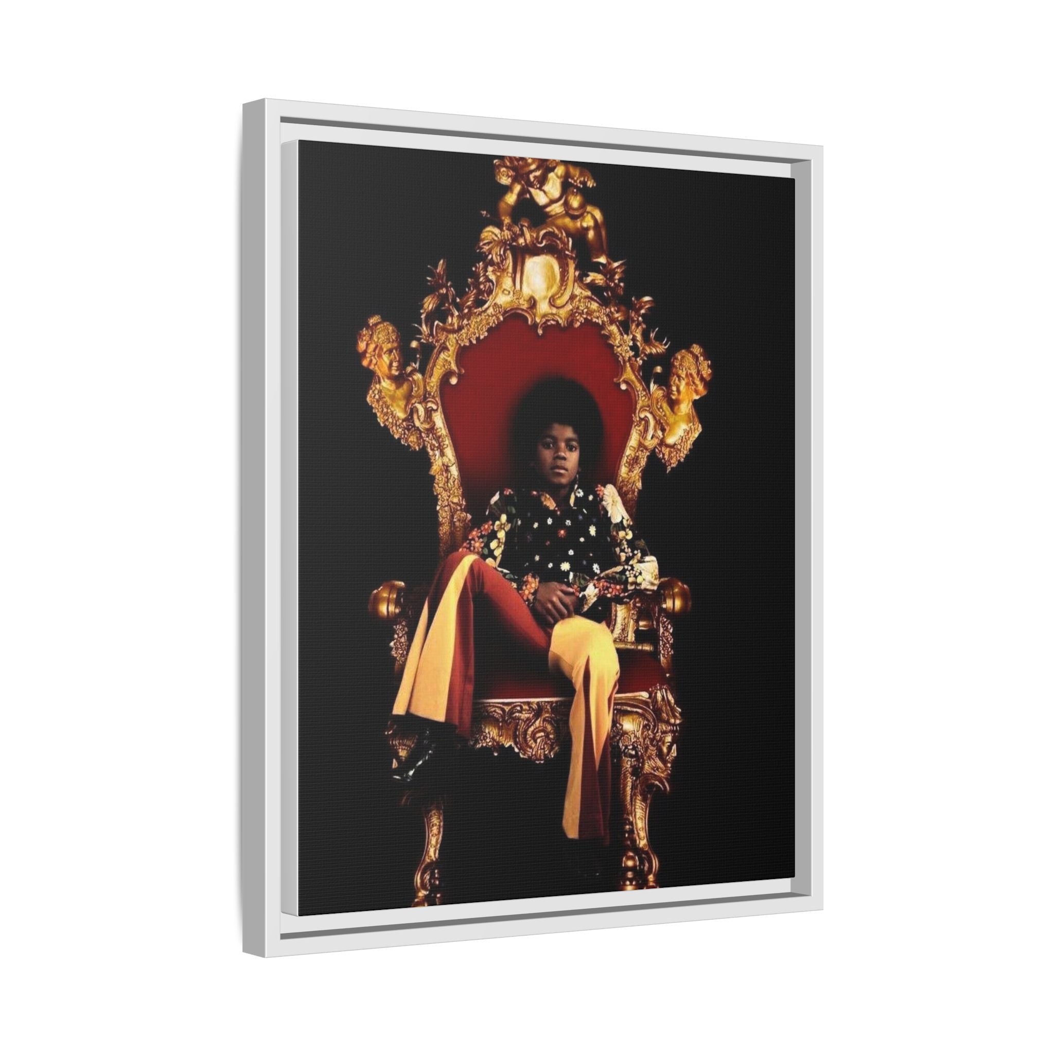 Pop Star Tribute Canvas Art — Matte Framed Wall Decor