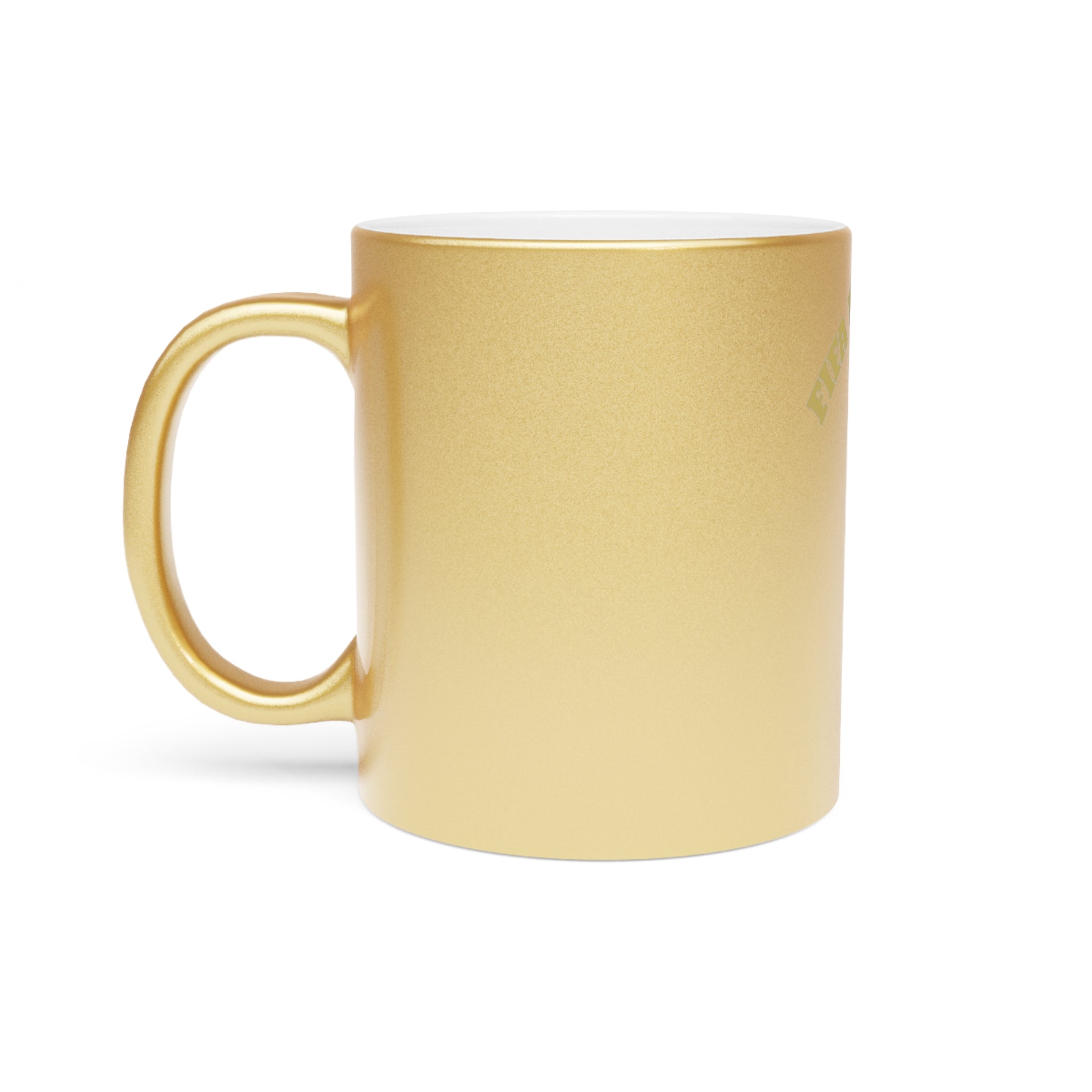 World Cup 26' Trophy Metallic Mug — Silver/Gold Soccer Fan Coffee Cup