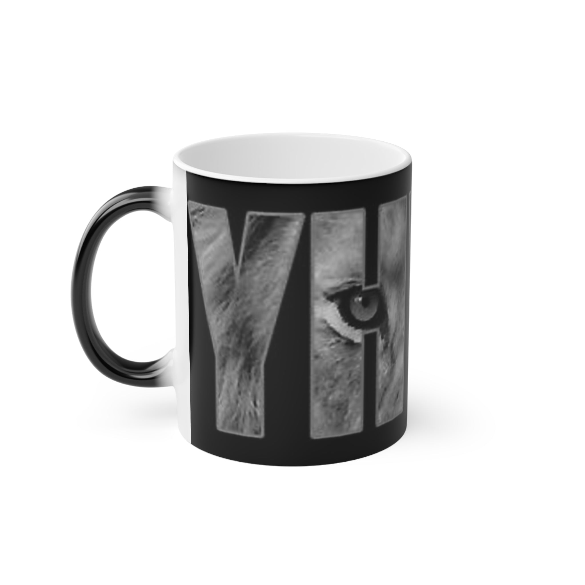 Magic Mug – Black Cat Silhouette Coffee Mug (Mystic Gothic Cat Design)