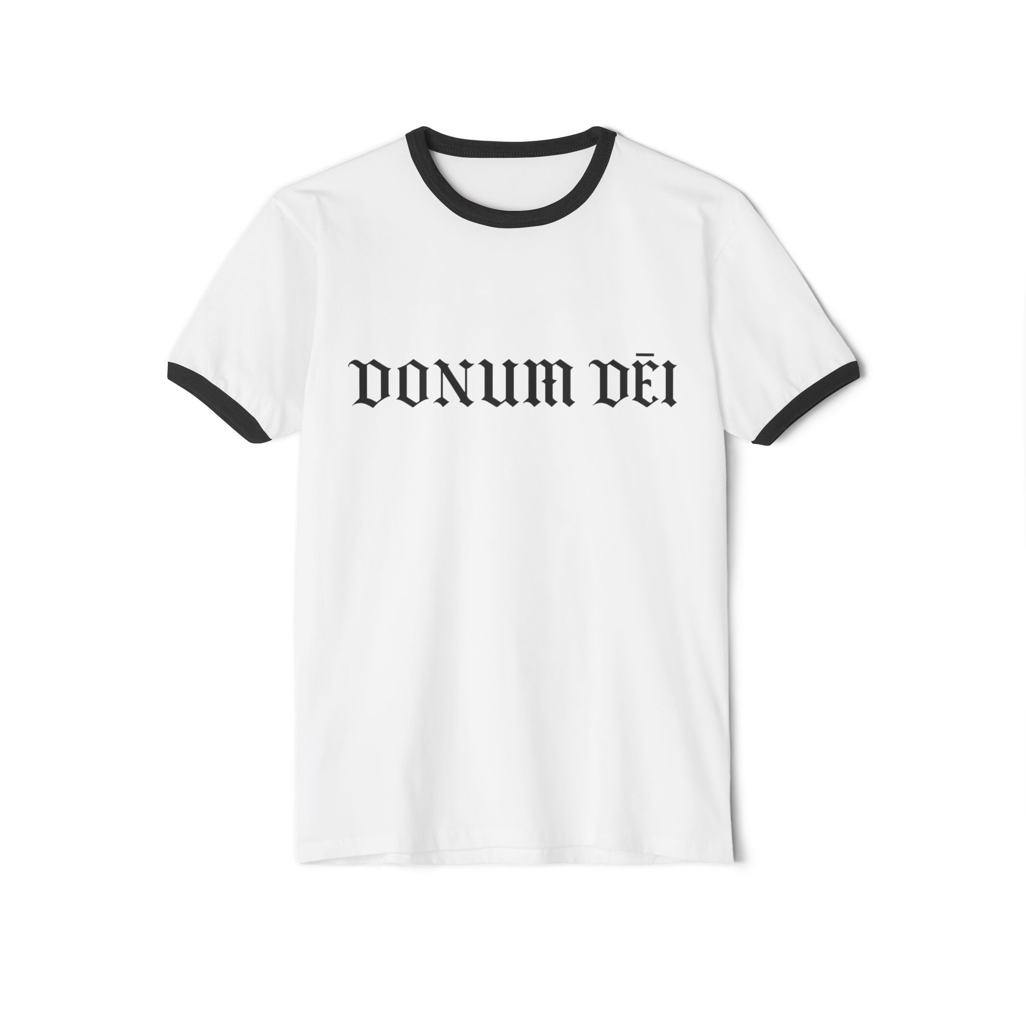 Donum Dei Ringer T-Shirt — Vintage Latin Cotton Tee