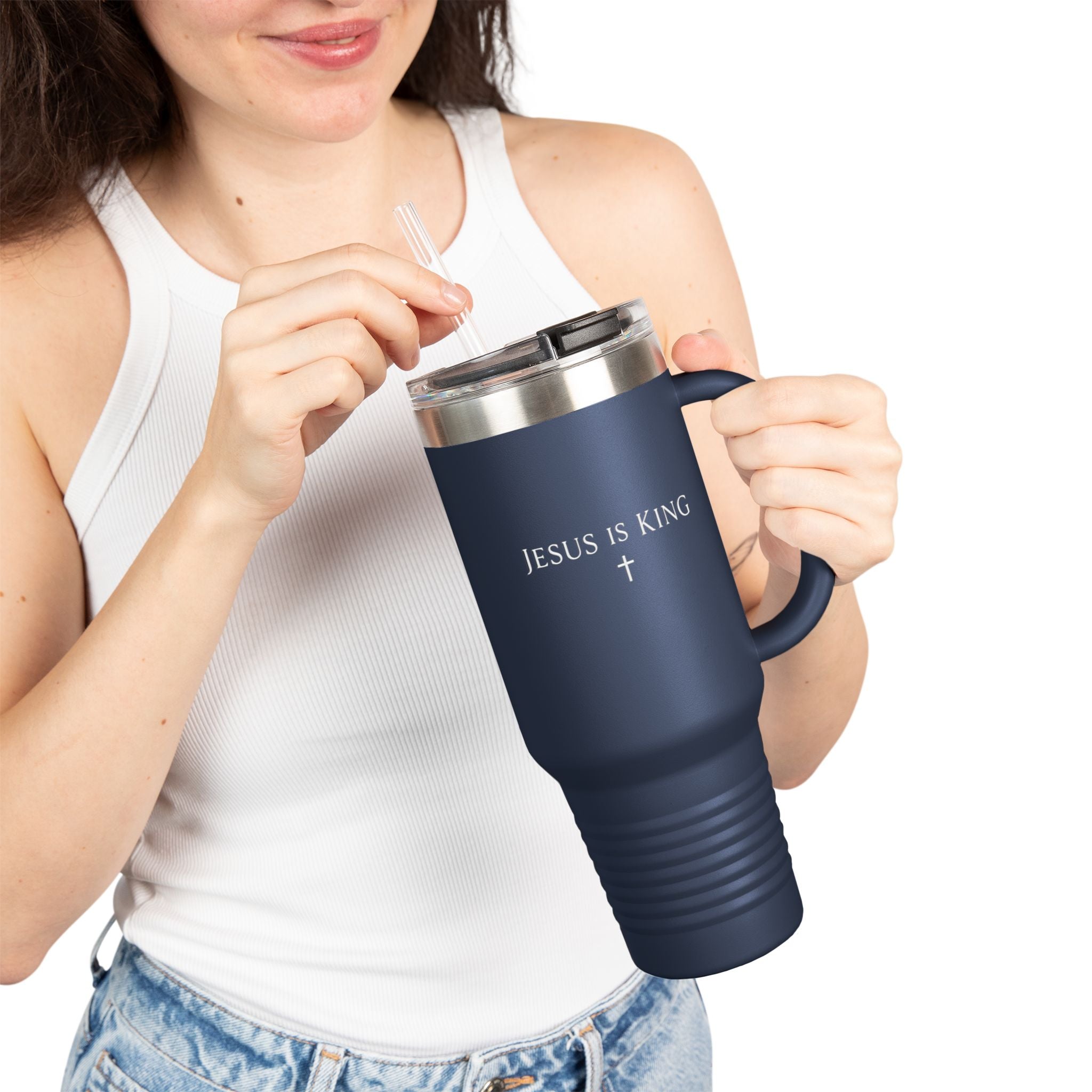 Jesus Is King 40oz Insulated Travel Mug