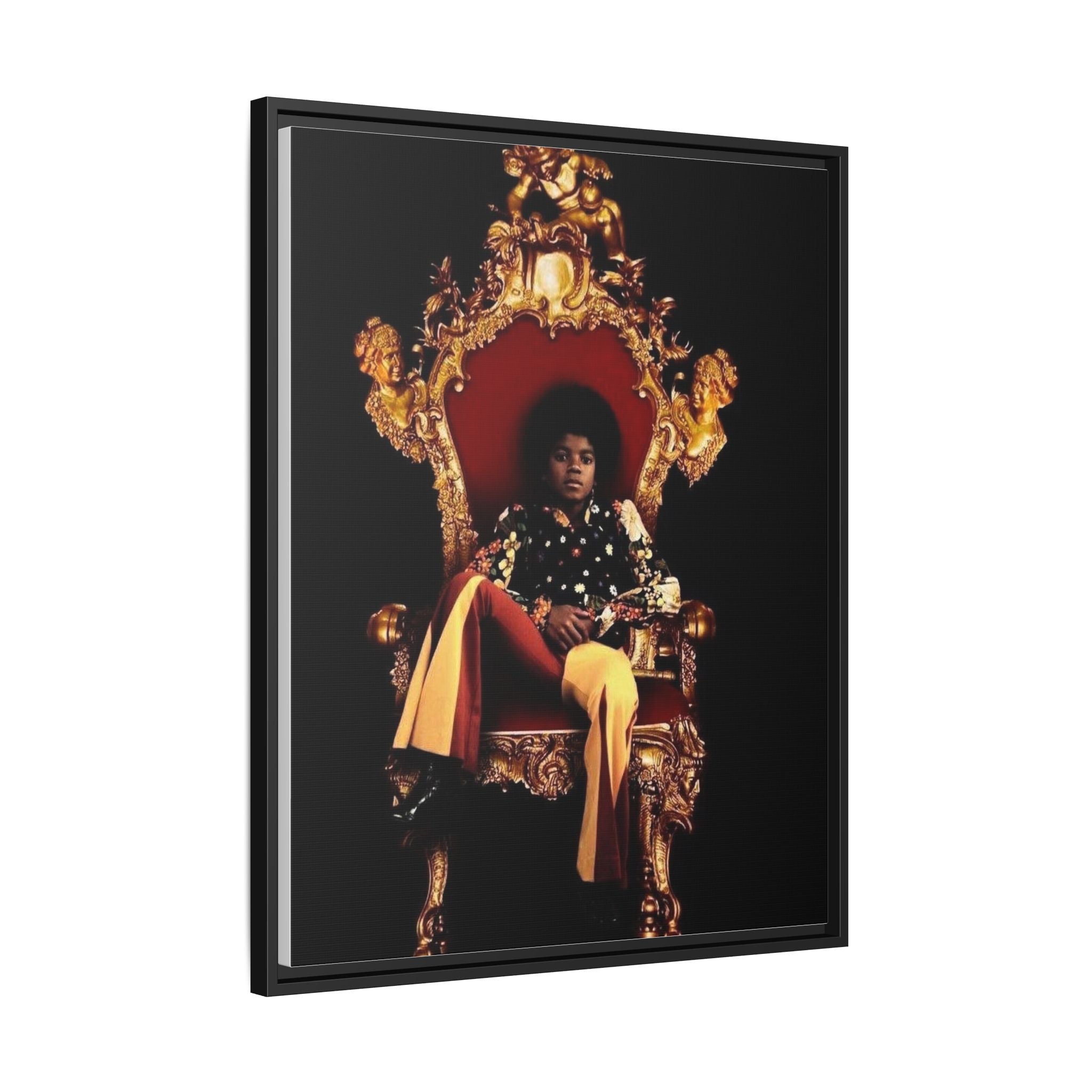 Pop Star Tribute Canvas Art — Matte Framed Wall Decor