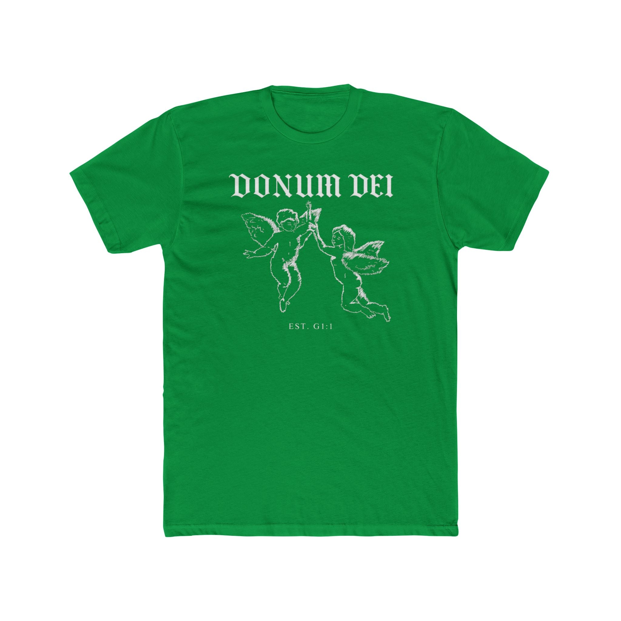 Angel Cherub Tee — "Donum Dei" Vintage-Inspired Christian Graphic T‑Shirt