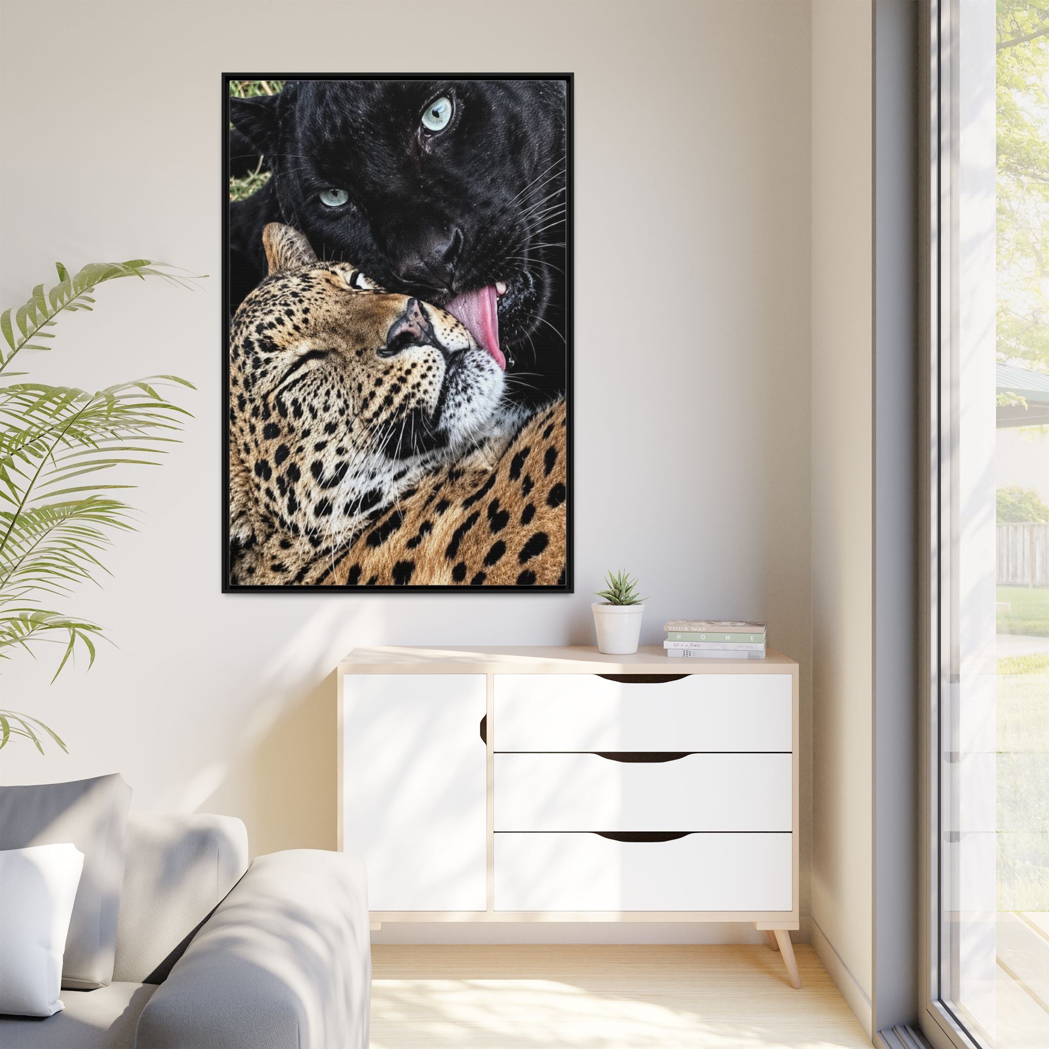 Matte Canvas, Framed (Multi-color)
