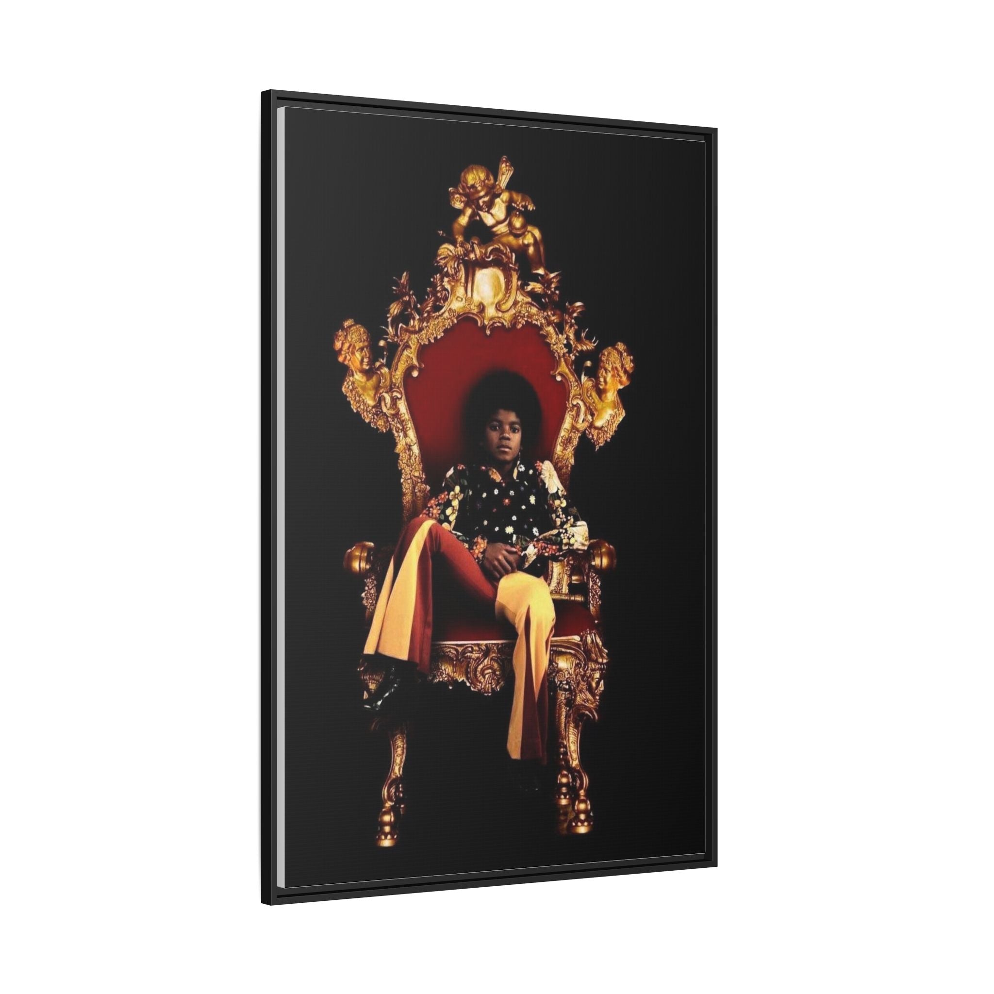 Pop Star Tribute Canvas Art — Matte Framed Wall Decor