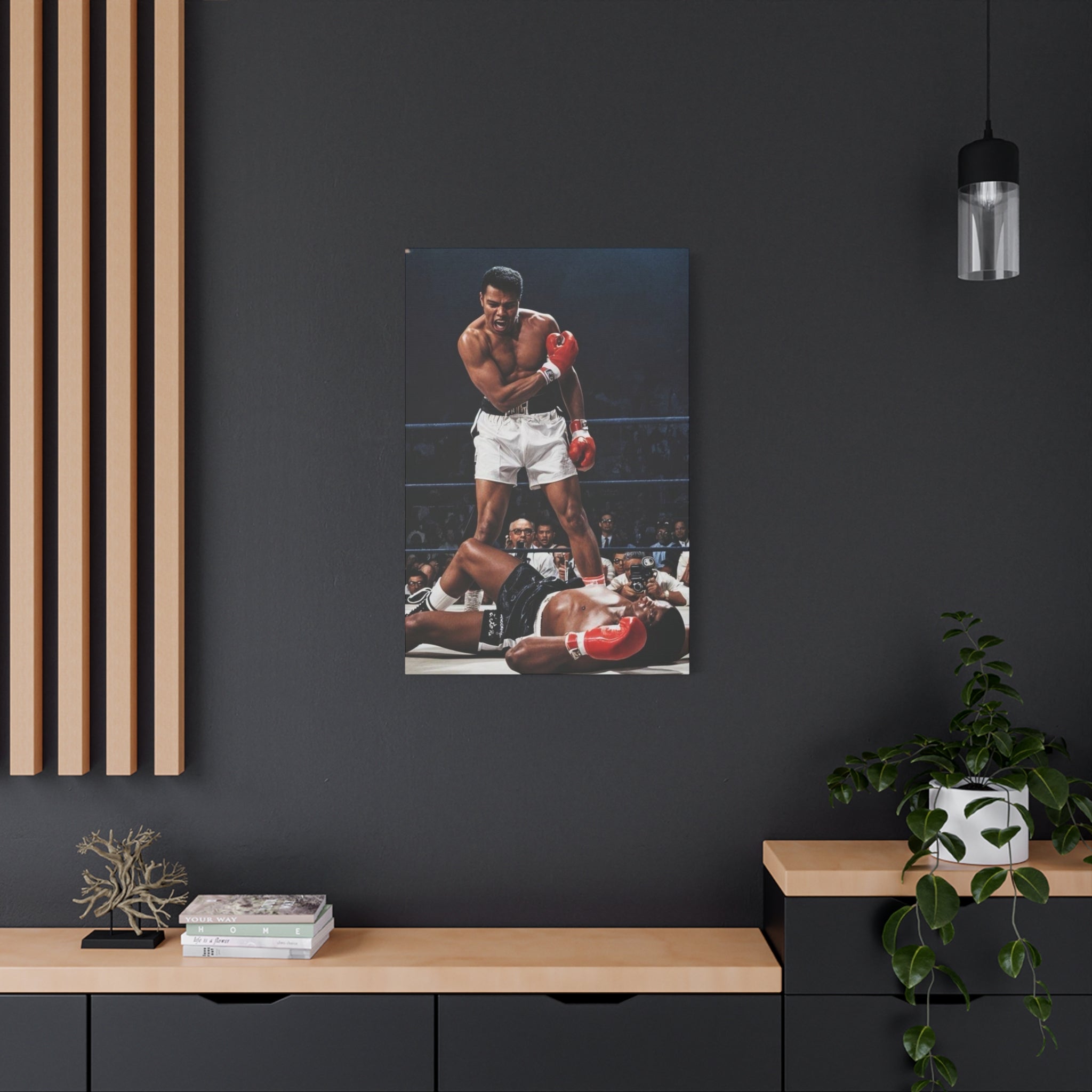 Iconic Knockout Boxing Matte Canvas Wall Art — Greatest Boxer