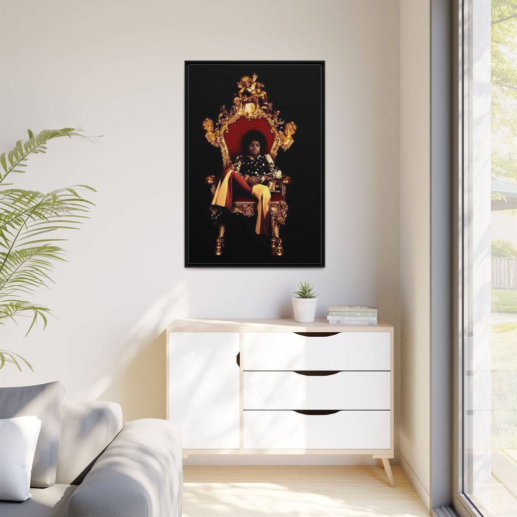 Pop Star Tribute Canvas Art — Matte Framed Wall Decor