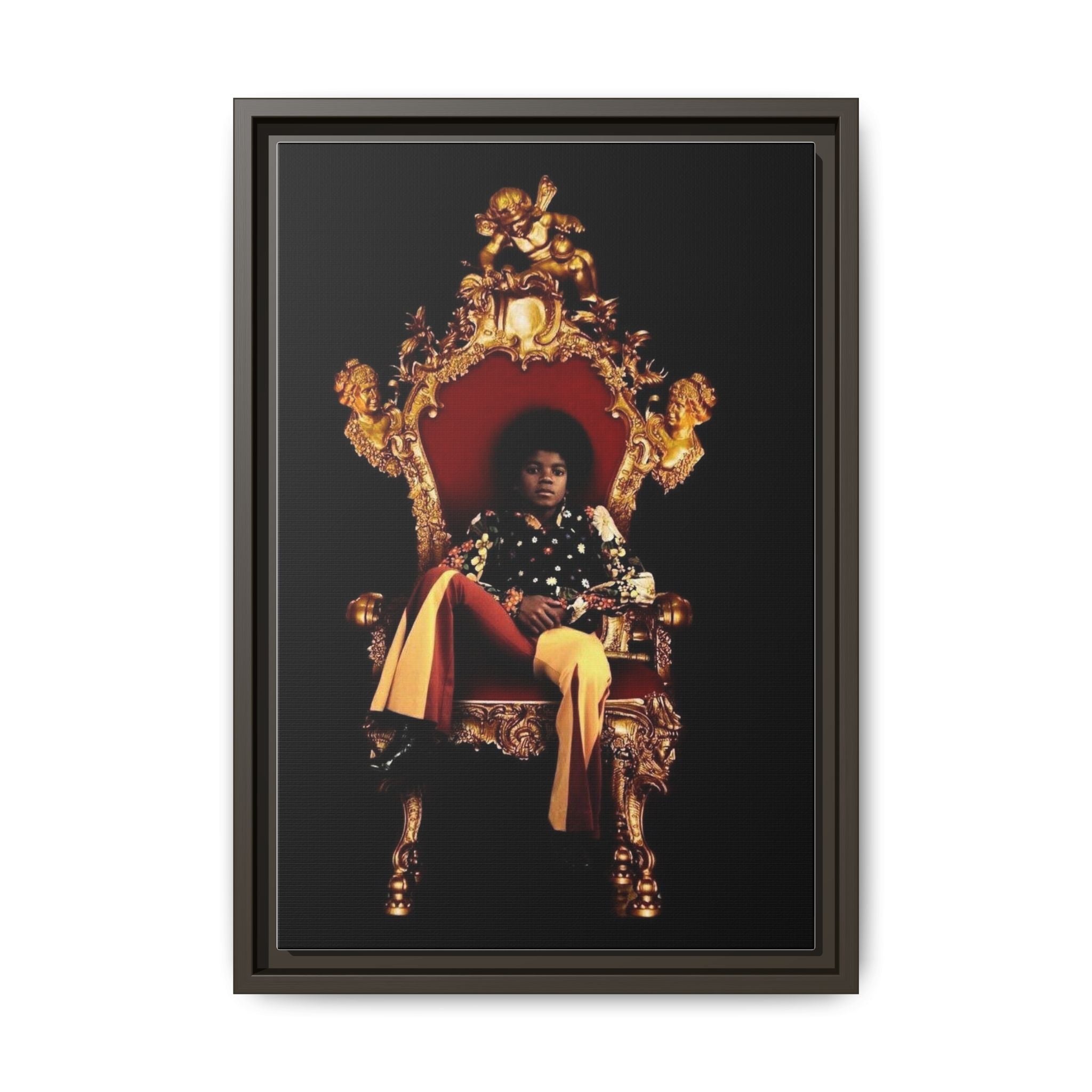 Pop Star Tribute Canvas Art — Matte Framed Wall Decor
