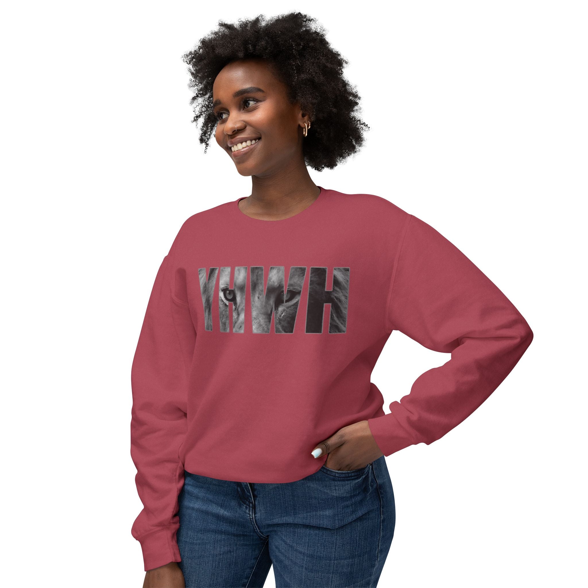 YHWH Crewneck Sweatshirt — Religious Faith Christian Prayer Pullover