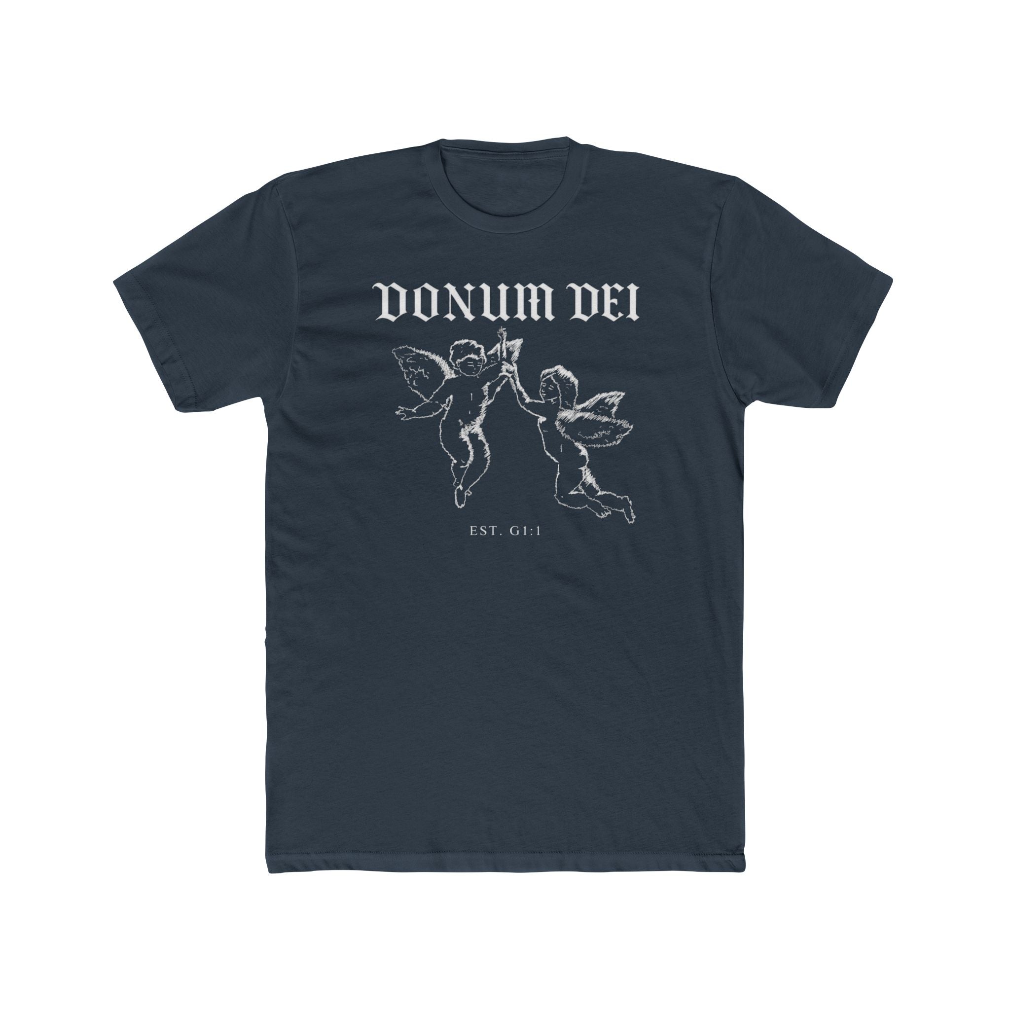 Angel Cherub Tee — "Donum Dei" Vintage-Inspired Christian Graphic T‑Shirt