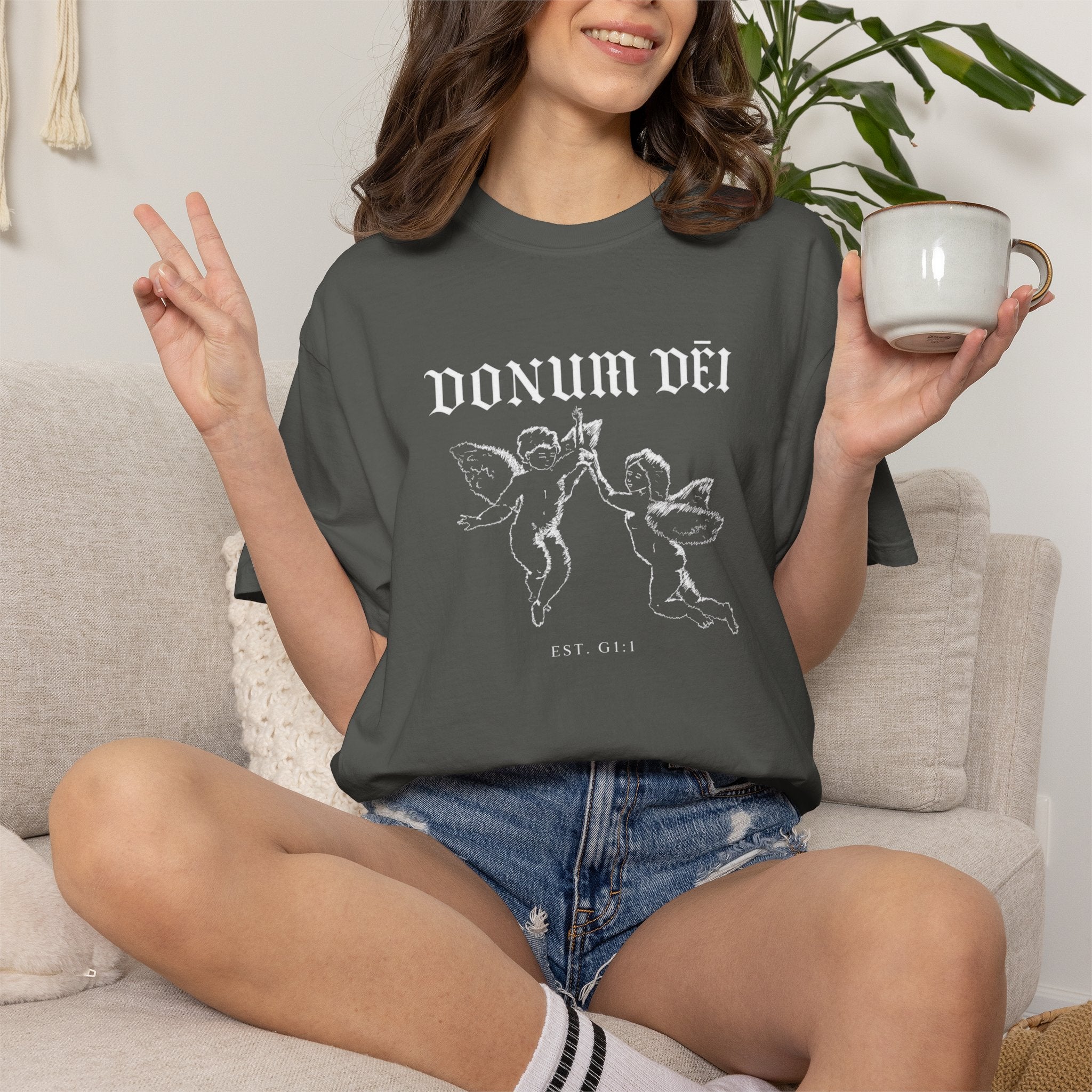 Donum Dei Summer T-Shirt — Religious Latin Faith Tee