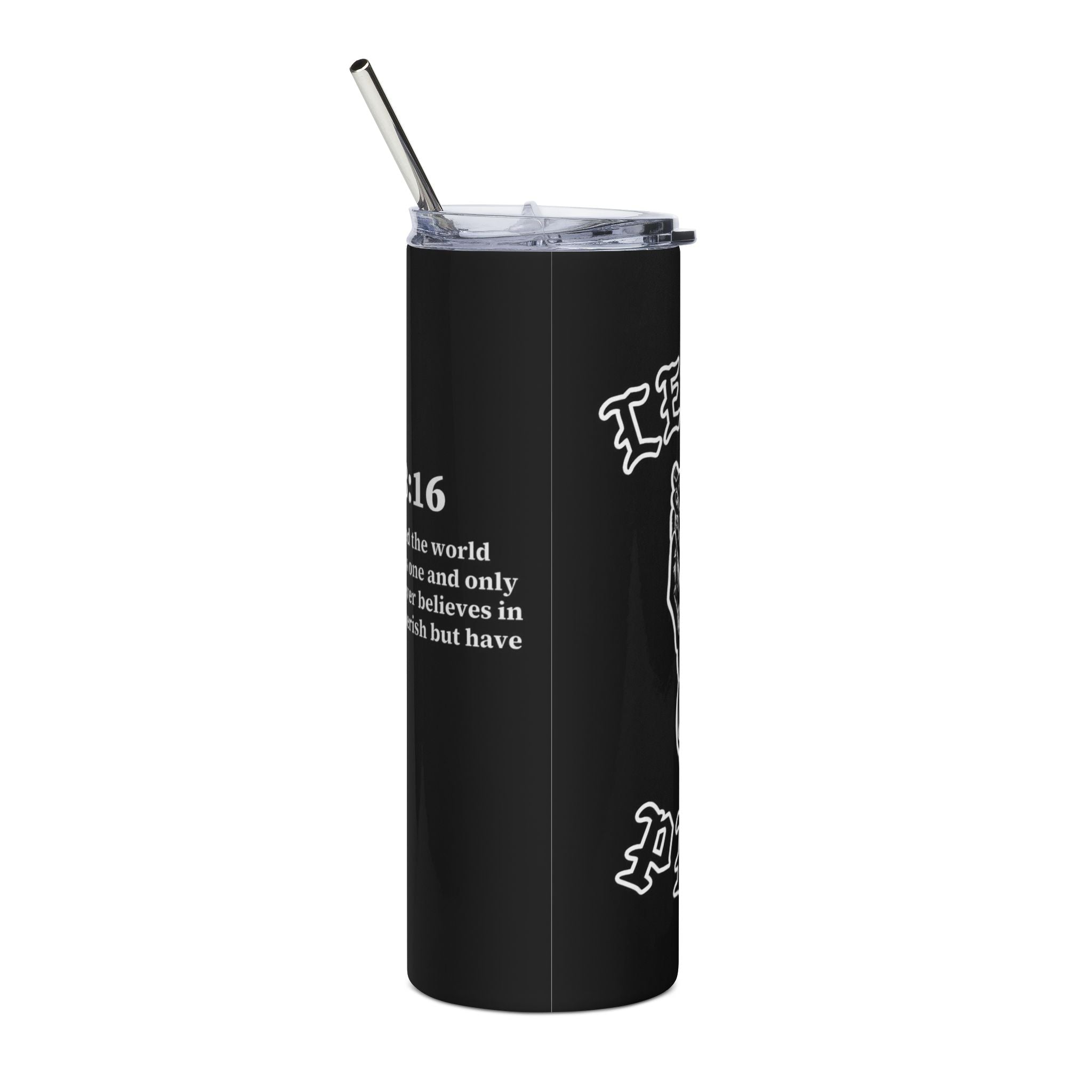 John 3:16 Faith Stainless Steel Tumbler — "Let Us Pray" 20oz