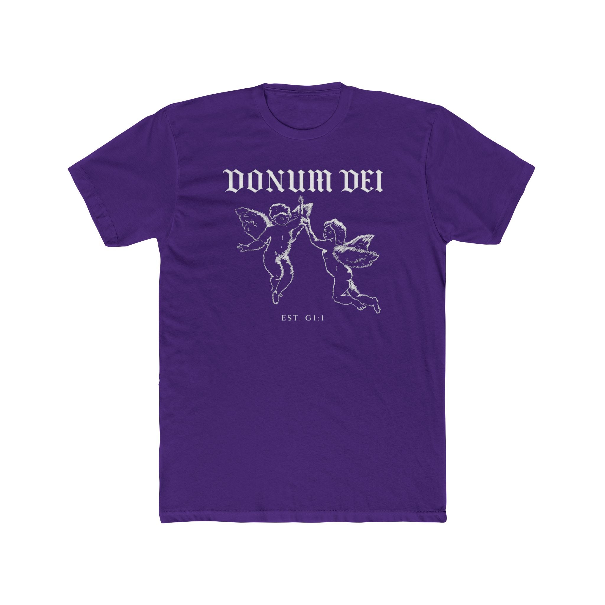 Angel Cherub Tee — "Donum Dei" Vintage-Inspired Christian Graphic T‑Shirt