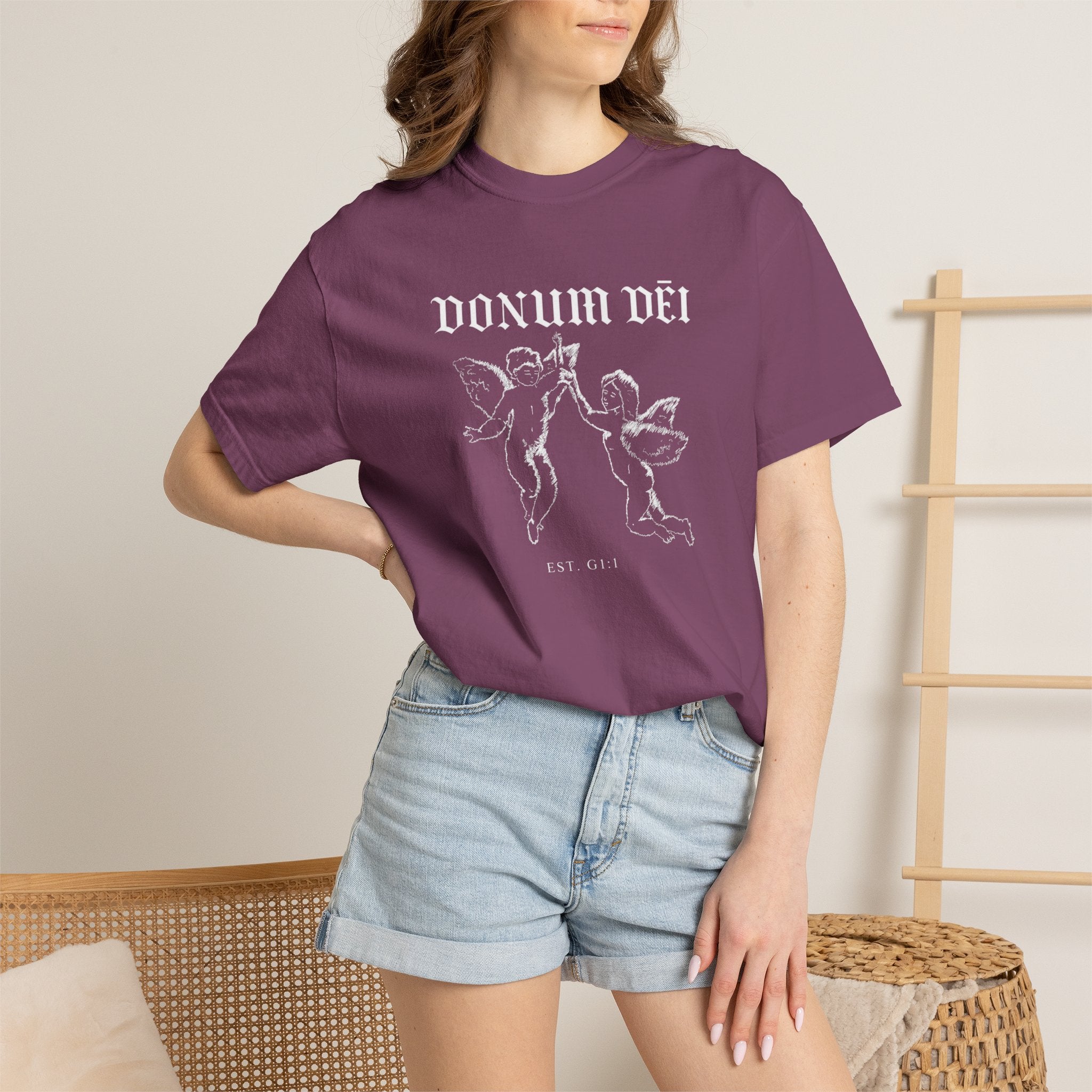 Donum Dei Summer T-Shirt — Religious Latin Faith Tee