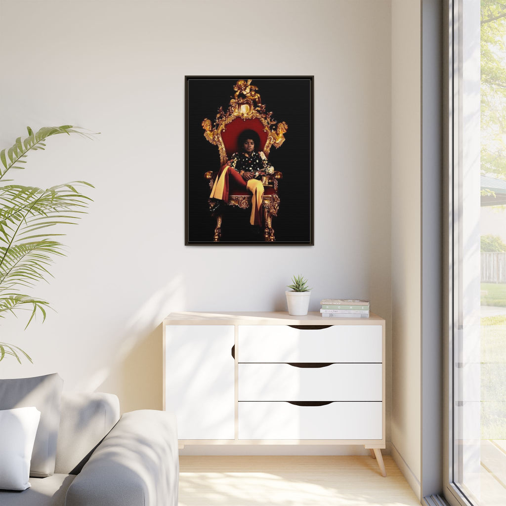 Pop Star Tribute Canvas Art — Matte Framed Wall Decor