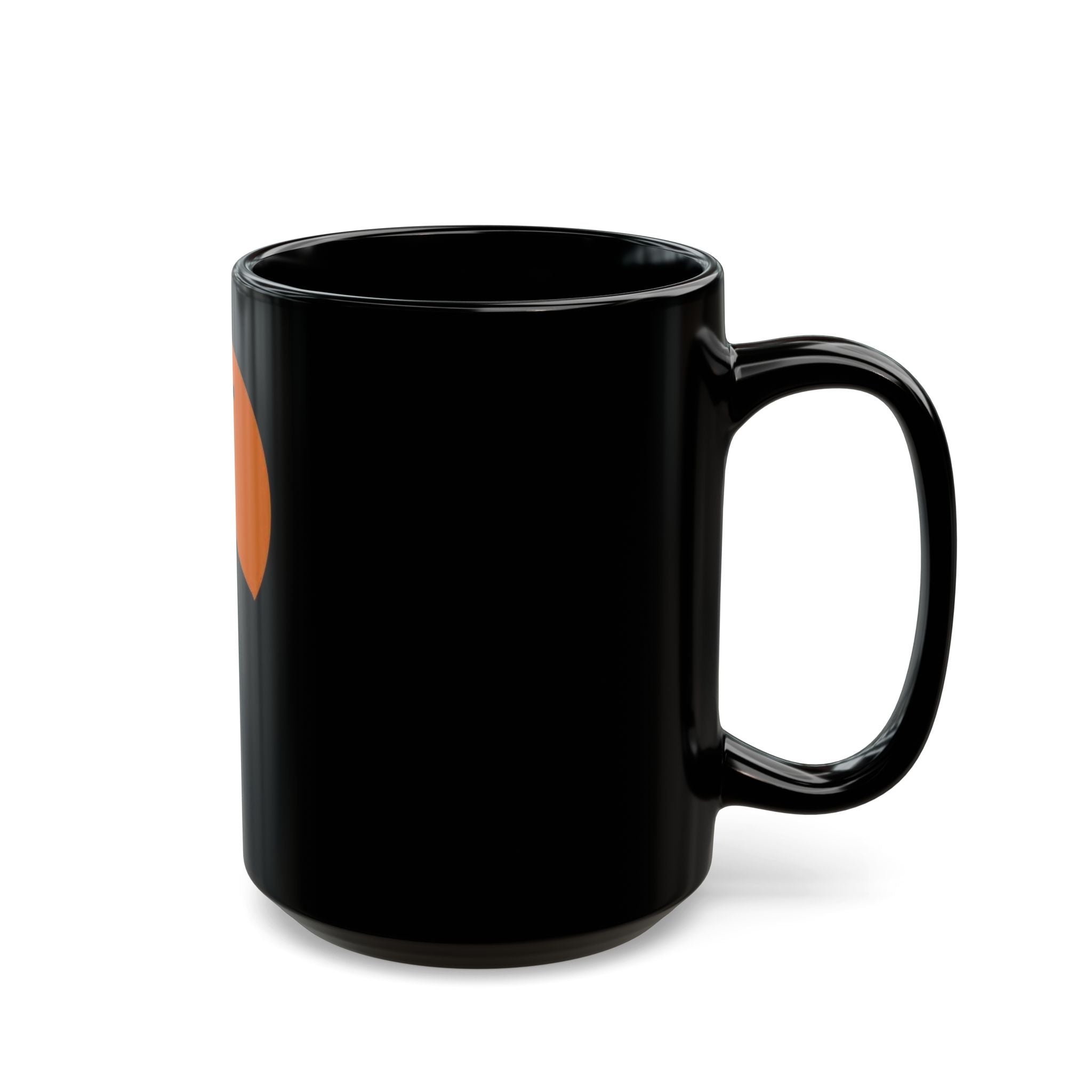 Christian Cross Silhouette Black Mug — Crucifix Sunset Coffee Cup (11oz & 15oz)