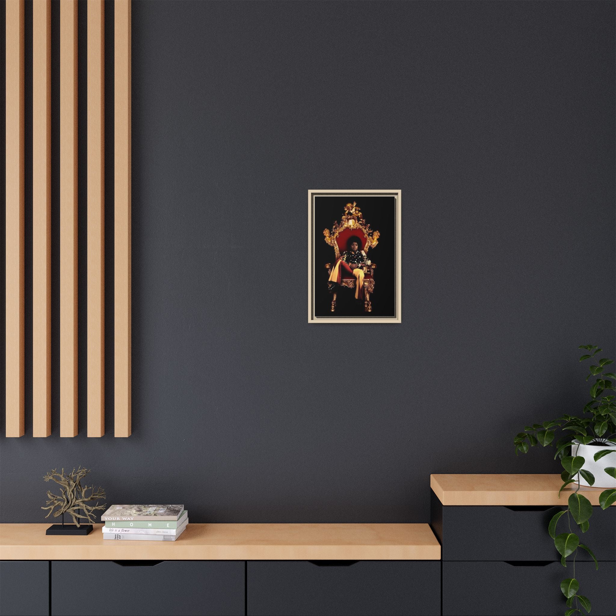 Pop Star Tribute Canvas Art — Matte Framed Wall Decor