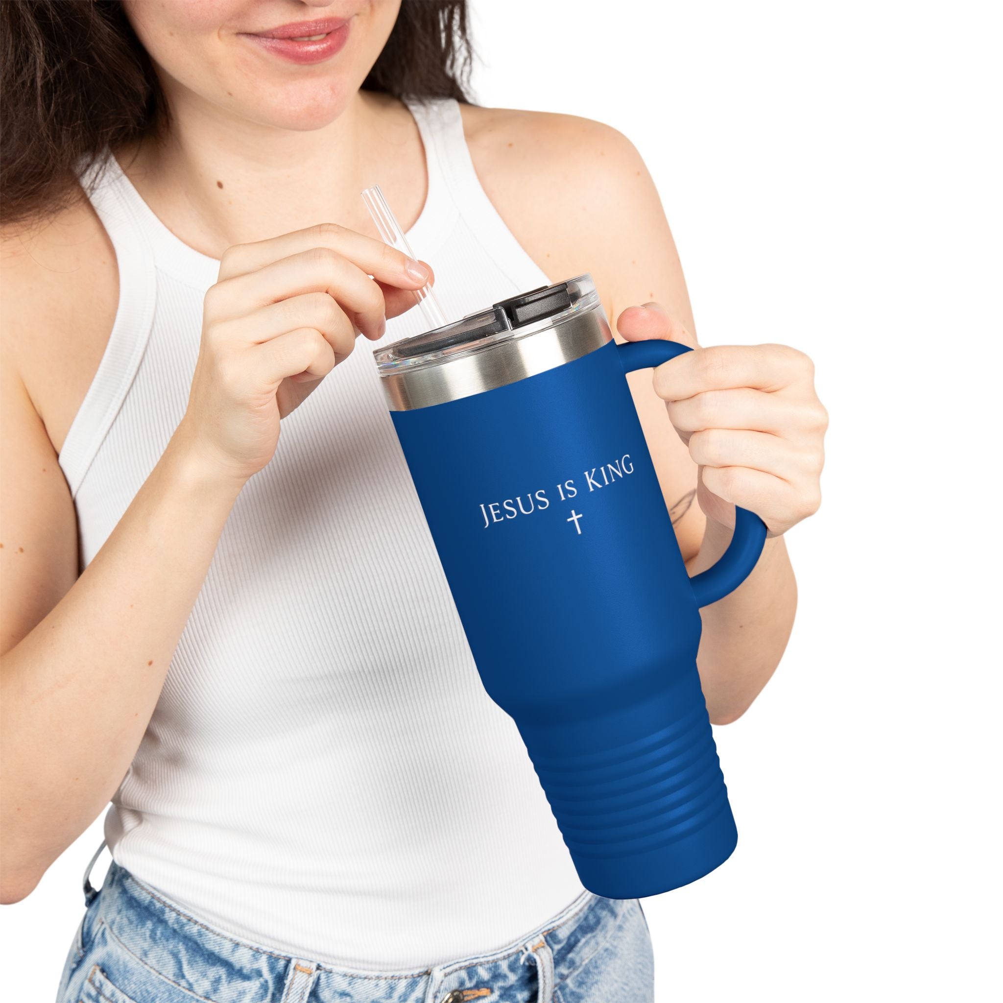 Jesus Is King 40oz Insulated Travel Mug