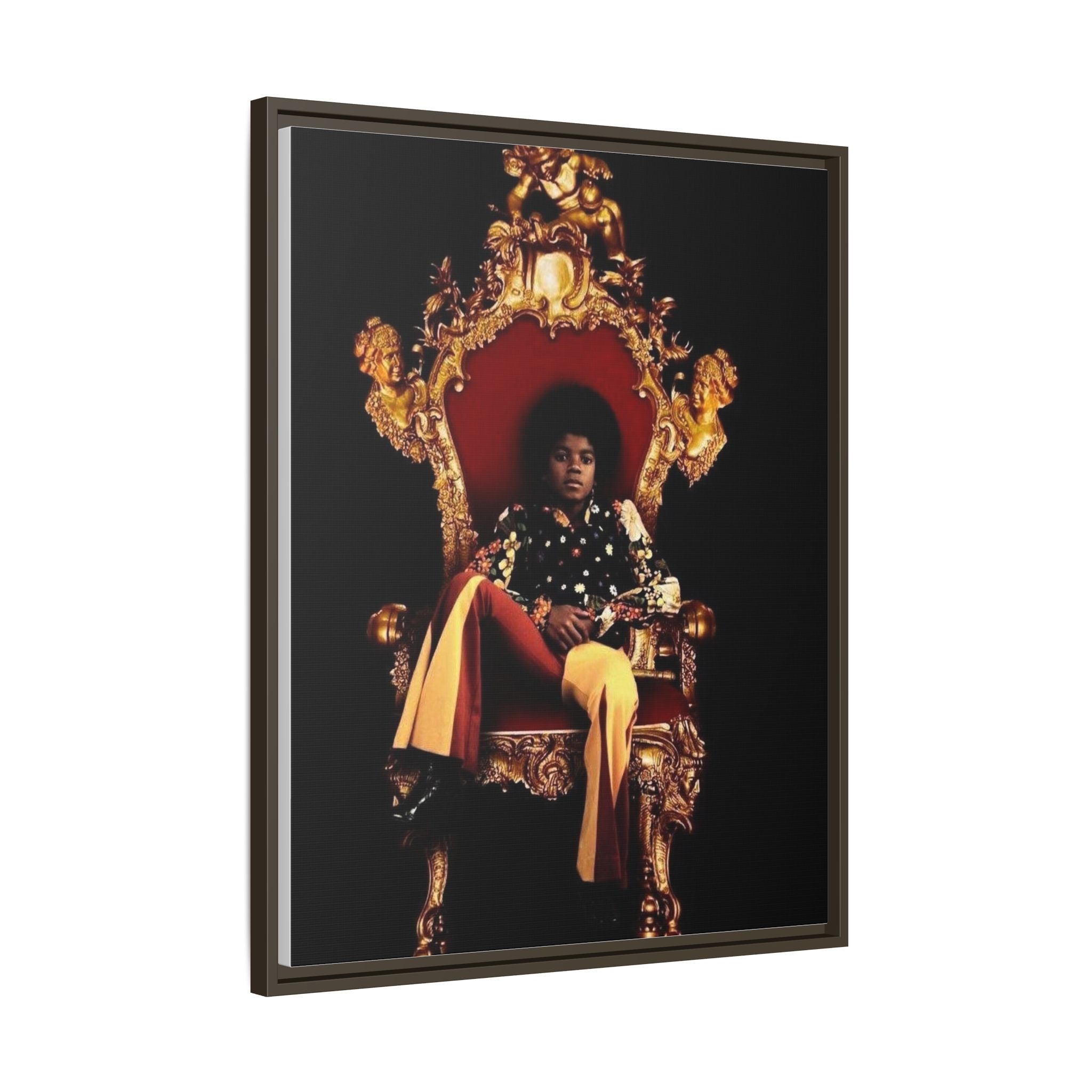 Pop Star Tribute Canvas Art — Matte Framed Wall Decor