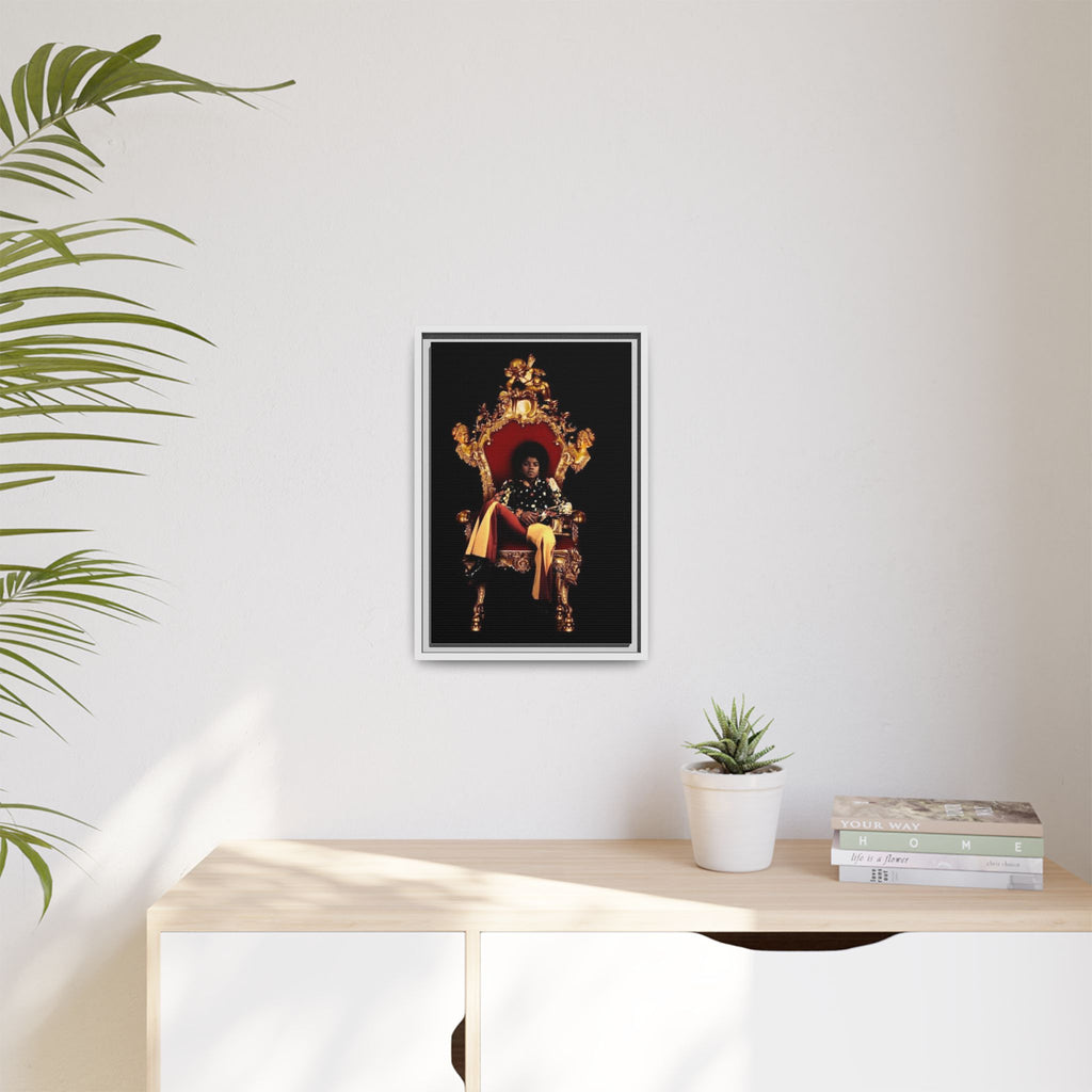 Pop Star Tribute Canvas Art — Matte Framed Wall Decor