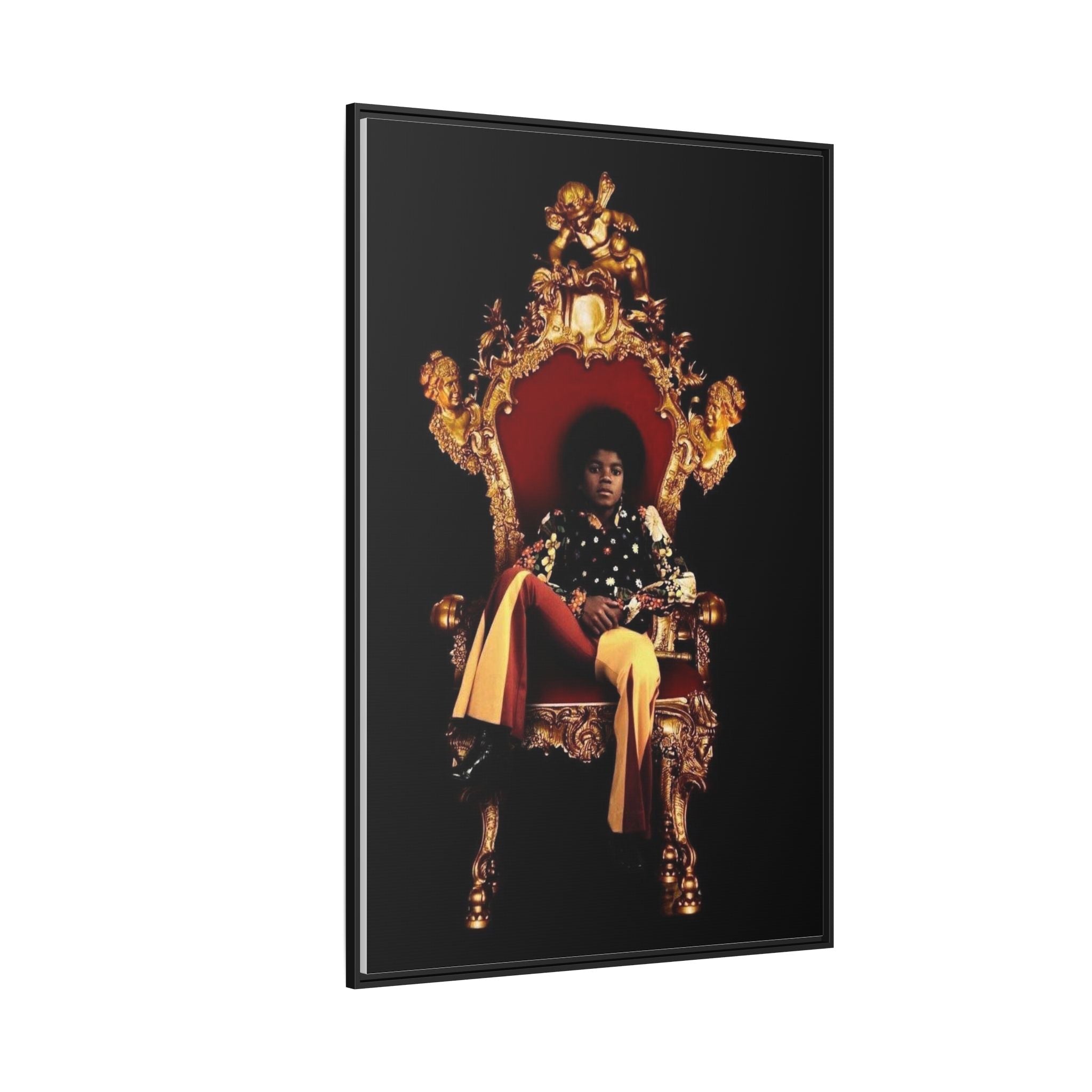 Pop Star Tribute Canvas Art — Matte Framed Wall Decor