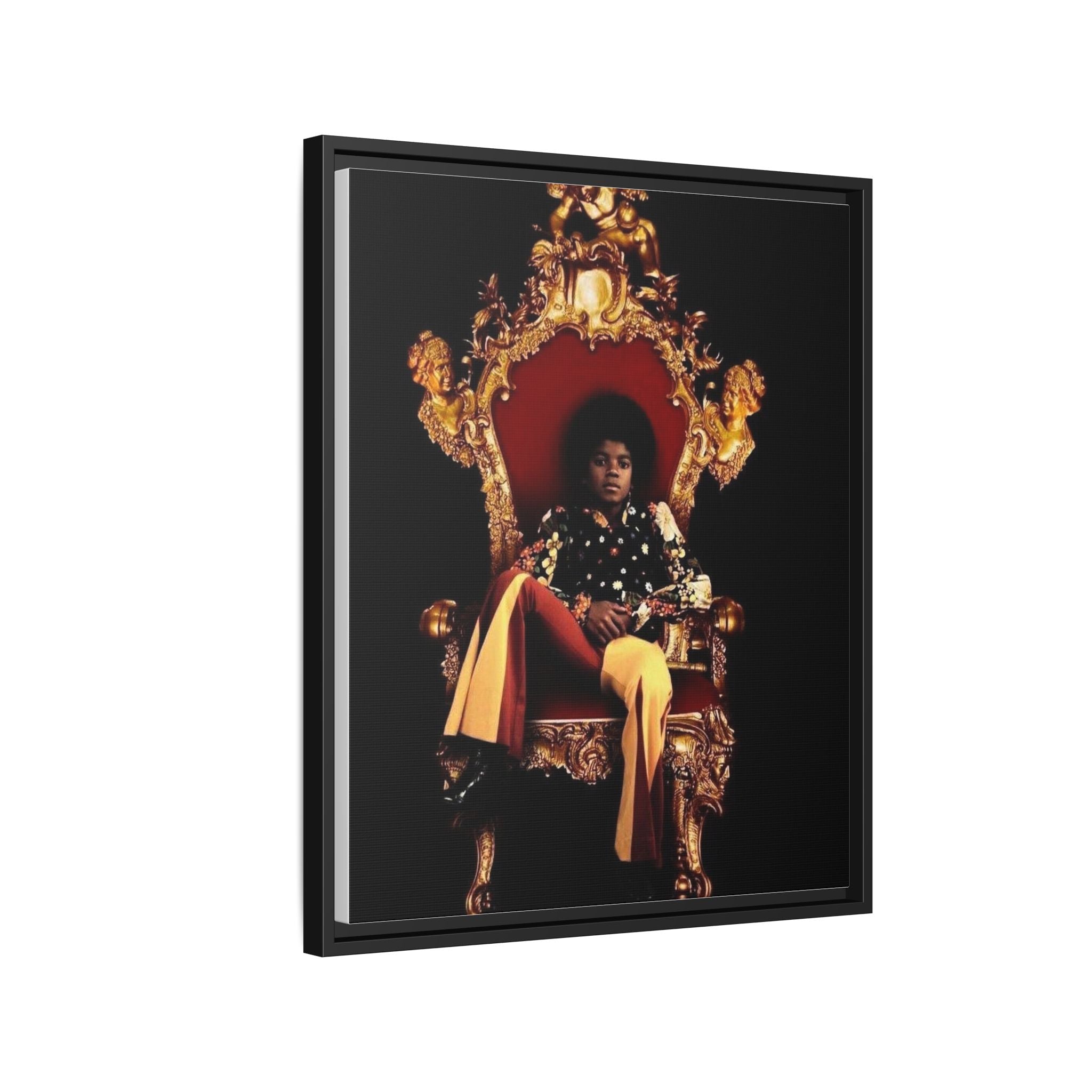 Pop Star Tribute Canvas Art — Matte Framed Wall Decor