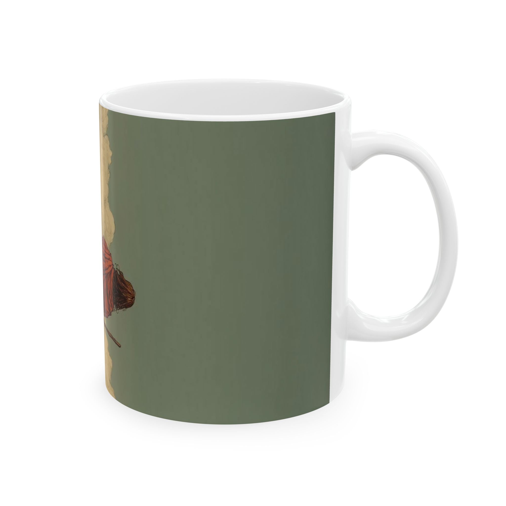 Rustic Shepherd Ceramic Mug – Vintage Pastor Walking Scene Coffee Cup (11oz, 15oz)