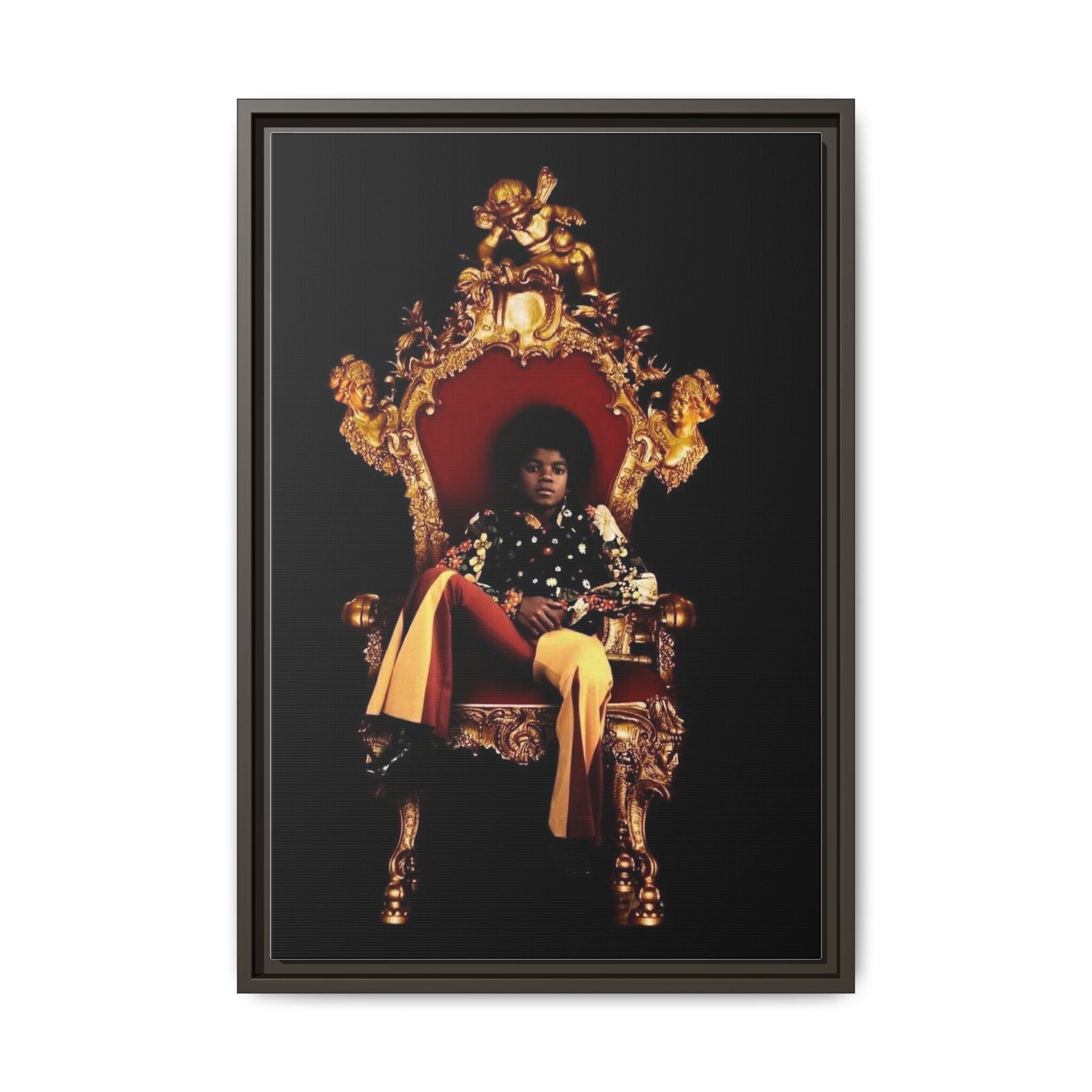 Pop Star Tribute Canvas Art — Matte Framed Wall Decor