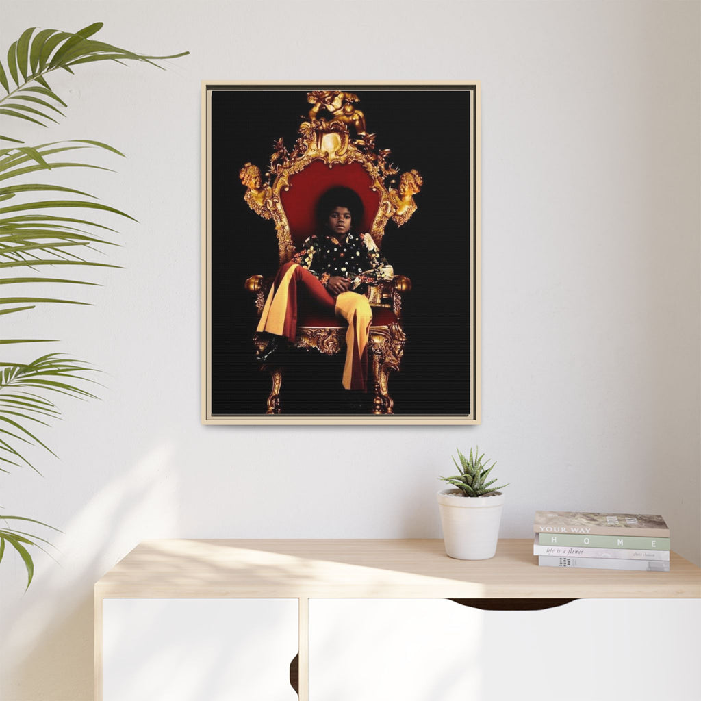 Pop Star Tribute Canvas Art — Matte Framed Wall Decor