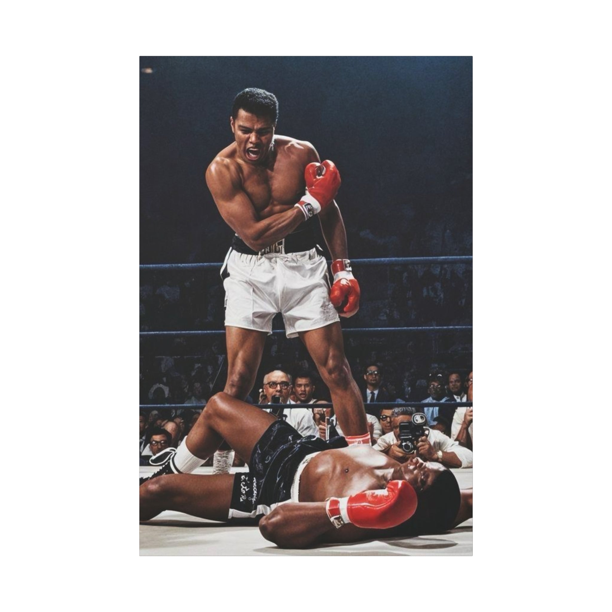 Iconic Knockout Boxing Matte Canvas Wall Art — Greatest Boxer