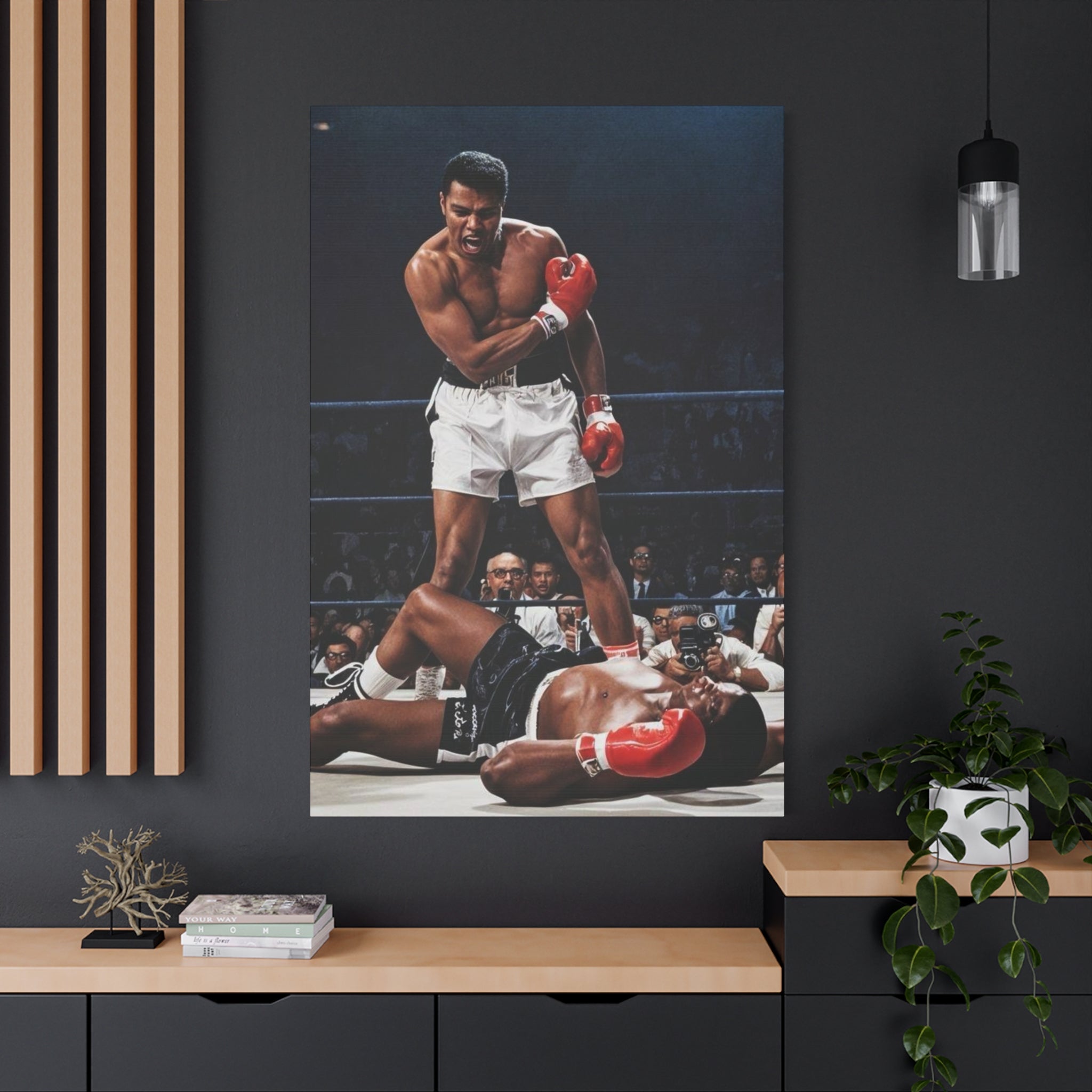 Iconic Knockout Boxing Matte Canvas Wall Art — Greatest Boxer
