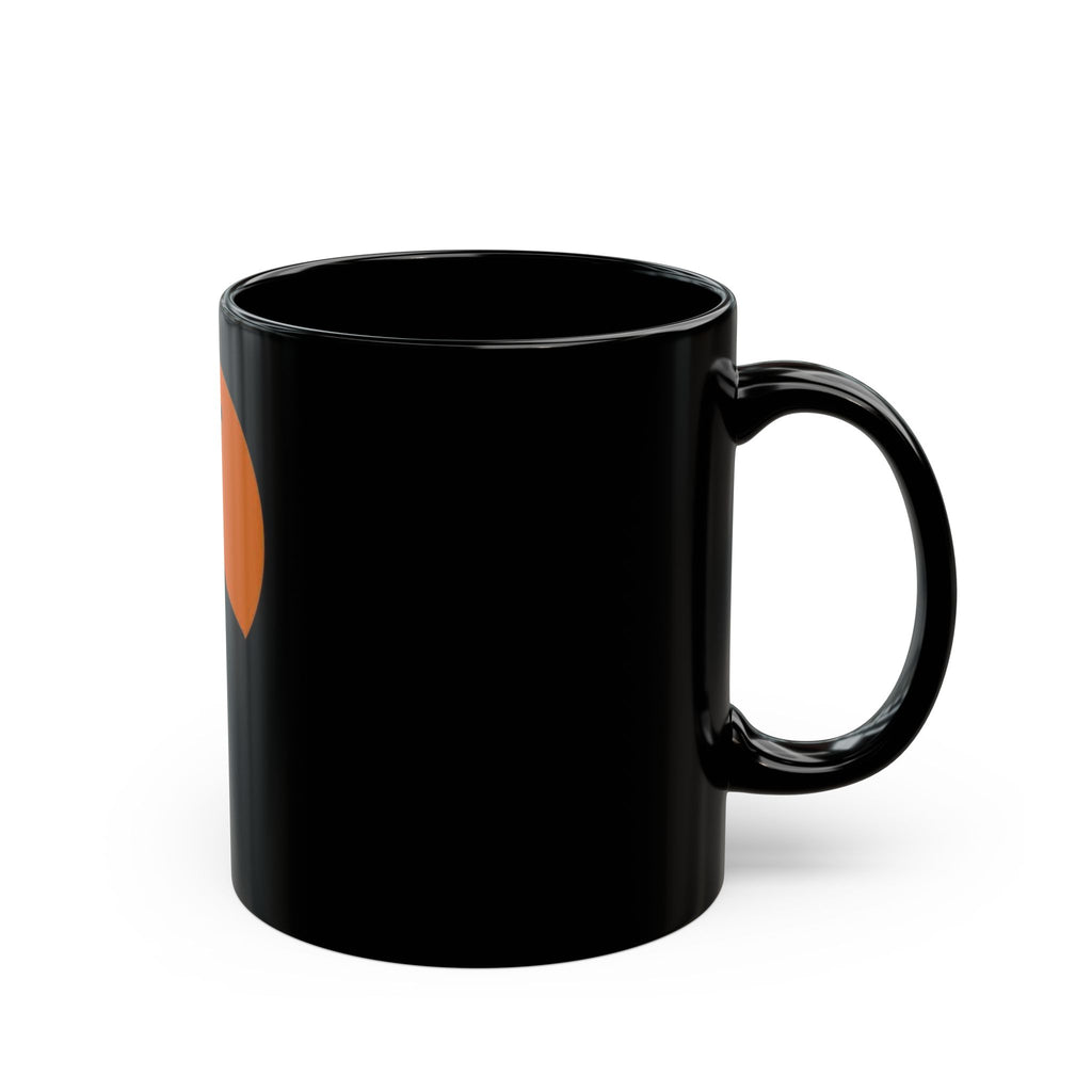 Christian Cross Silhouette Black Mug — Crucifix Sunset Coffee Cup (11oz & 15oz)