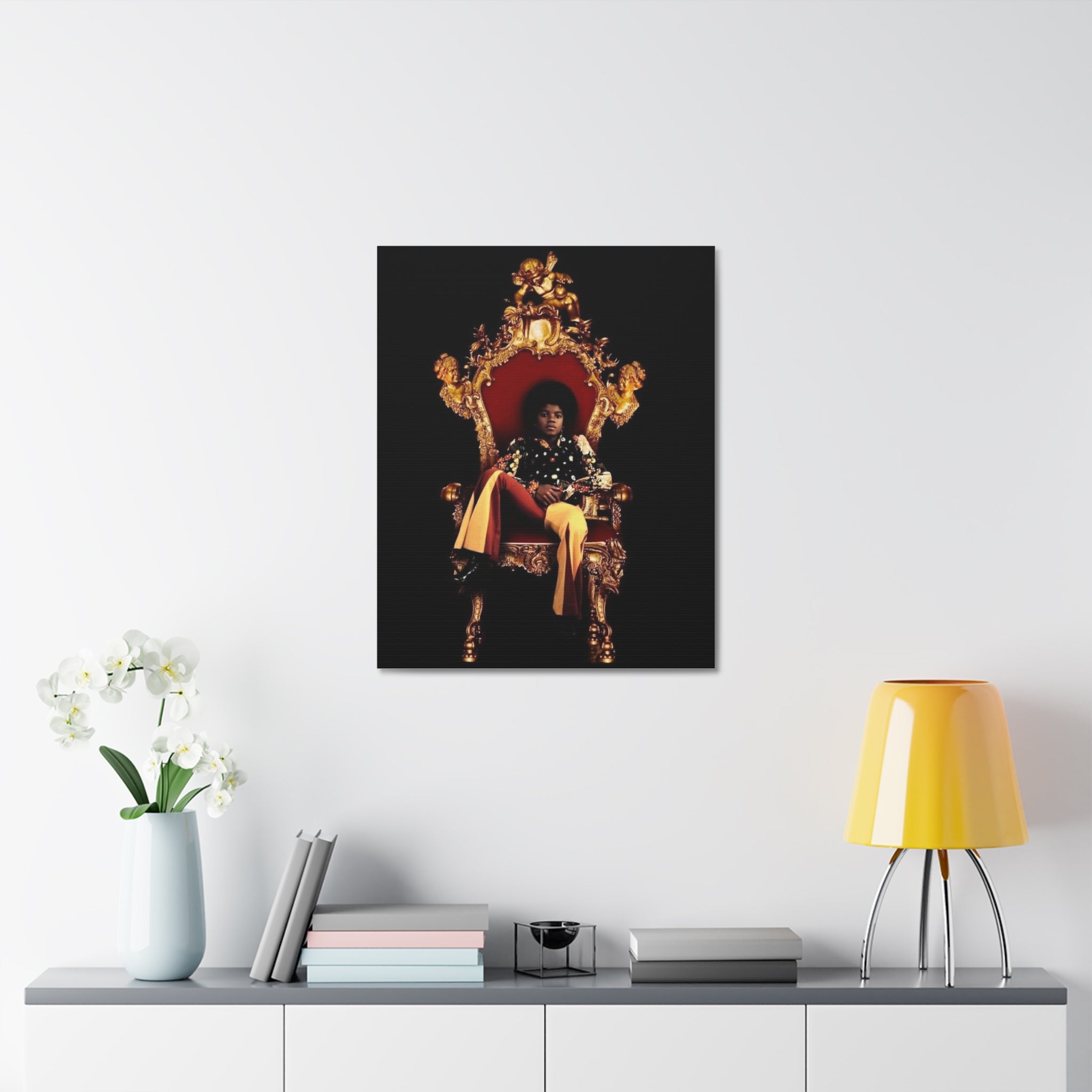 Regal Throne Portrait Stretched Canvas