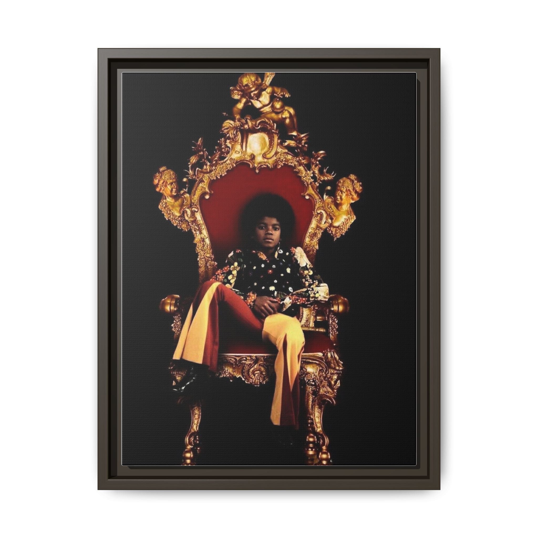 Pop Star Tribute Canvas Art — Matte Framed Wall Decor