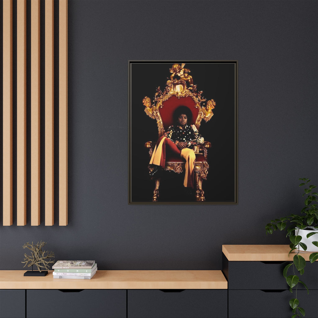 Pop Star Tribute Canvas Art — Matte Framed Wall Decor