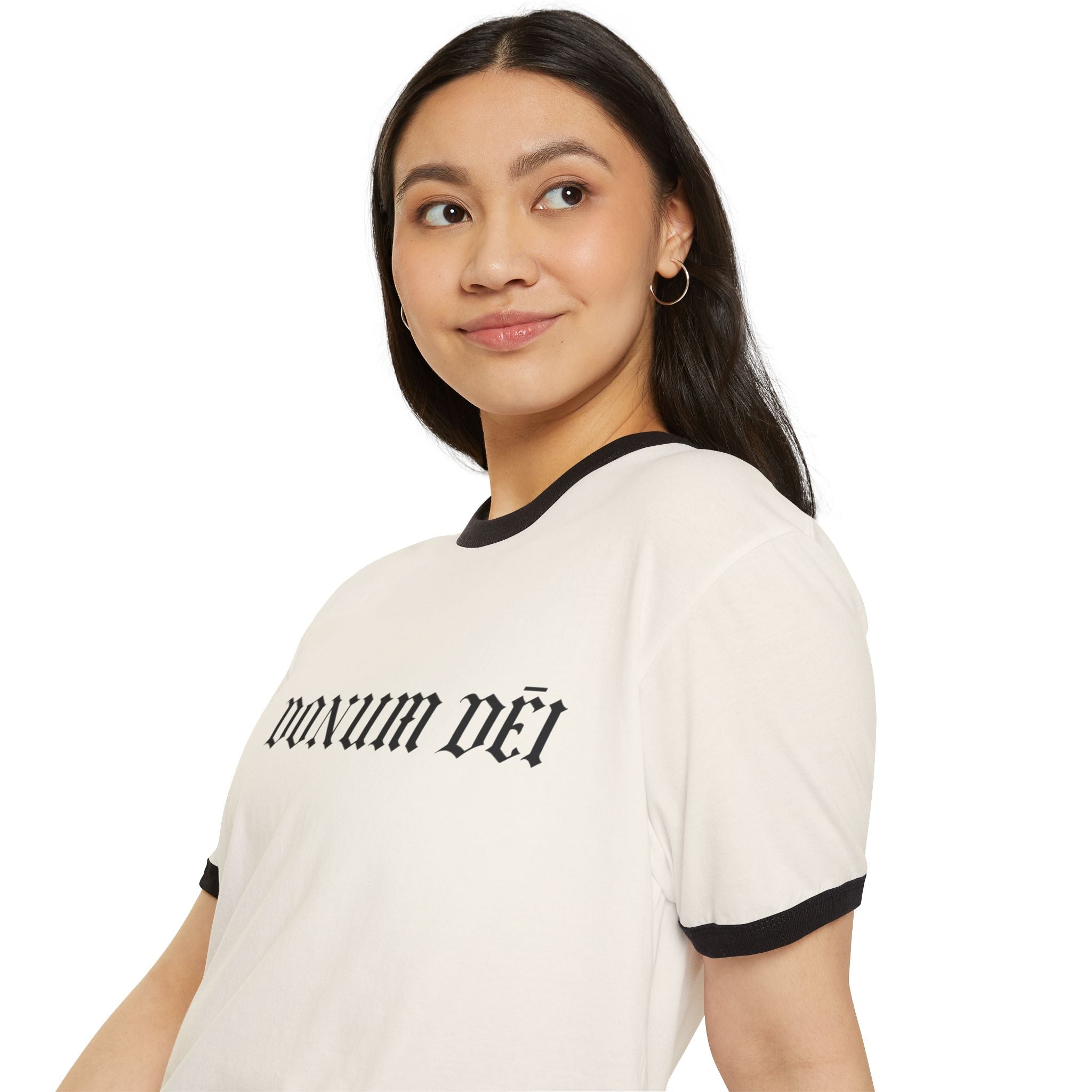 Donum Dei Ringer T-Shirt — Vintage Latin Cotton Tee