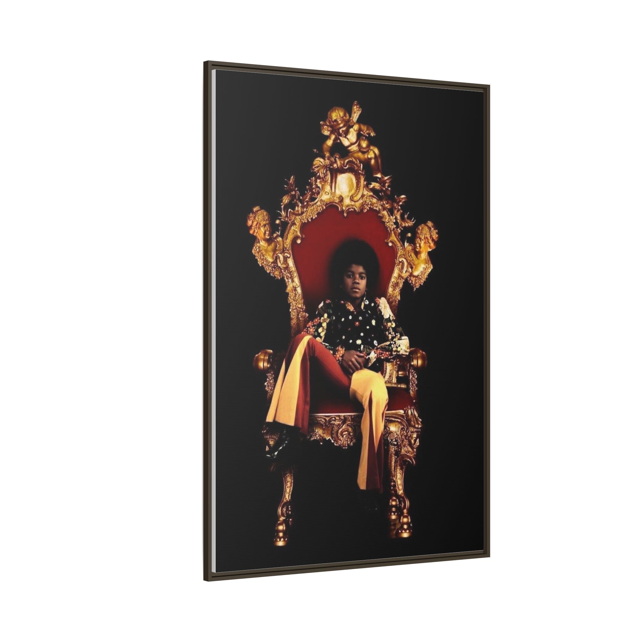 Pop Star Tribute Canvas Art — Matte Framed Wall Decor
