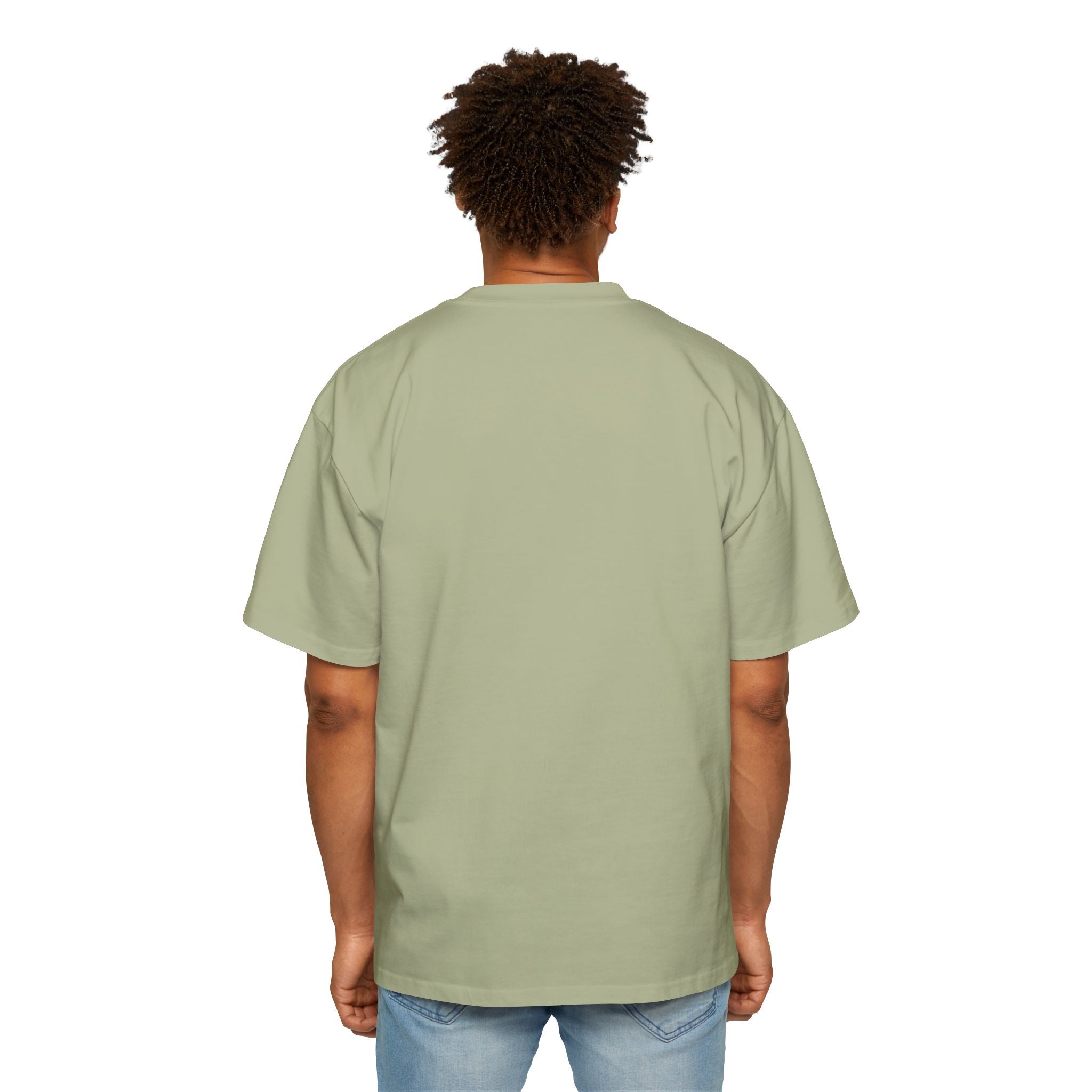 Donum Dei Graphic Tee — Angel Wings Men's Oversized T-Shirt