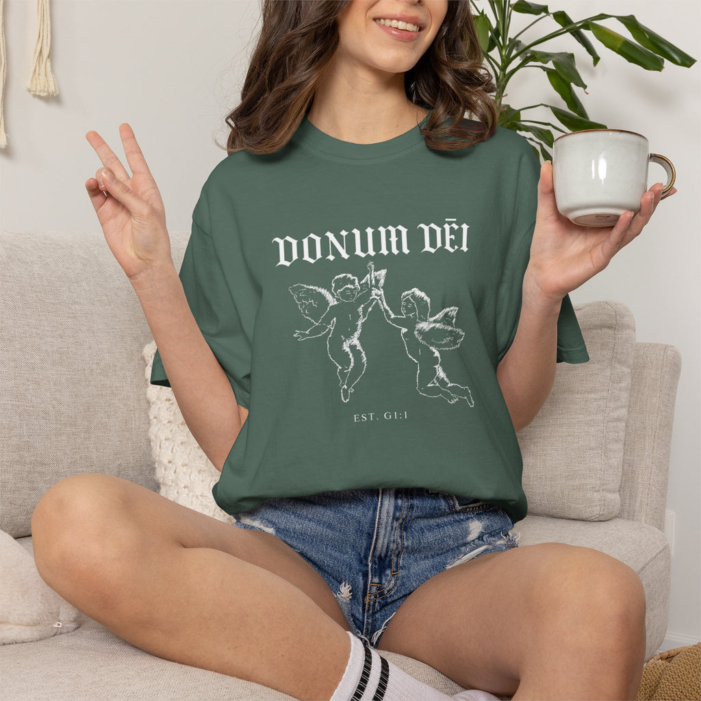 Donum Dei Summer T-Shirt — Religious Latin Faith Tee