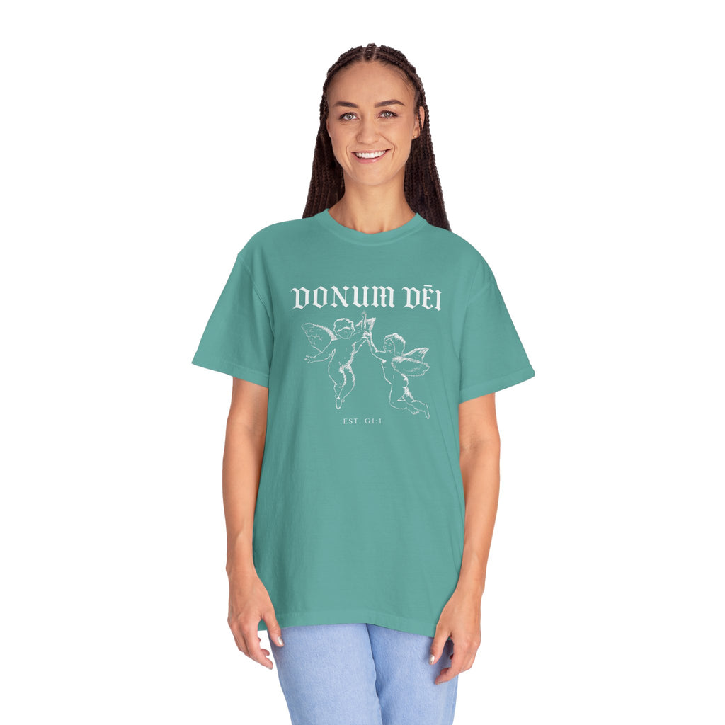 Donum Dei Summer T-Shirt — Religious Latin Faith Tee