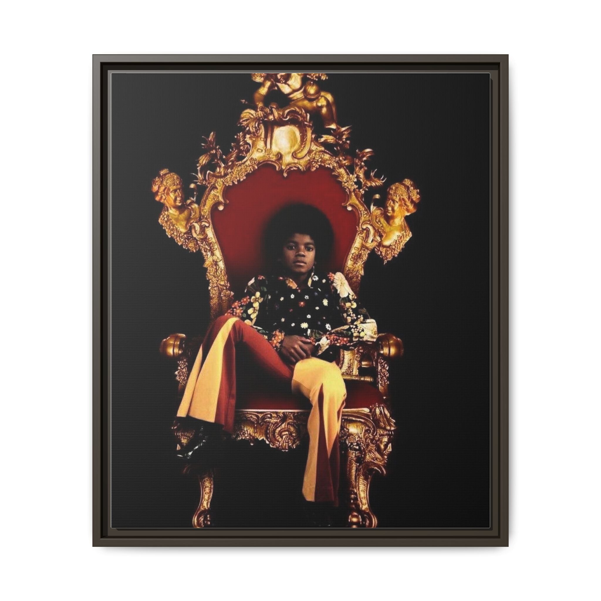 Pop Star Tribute Canvas Art — Matte Framed Wall Decor