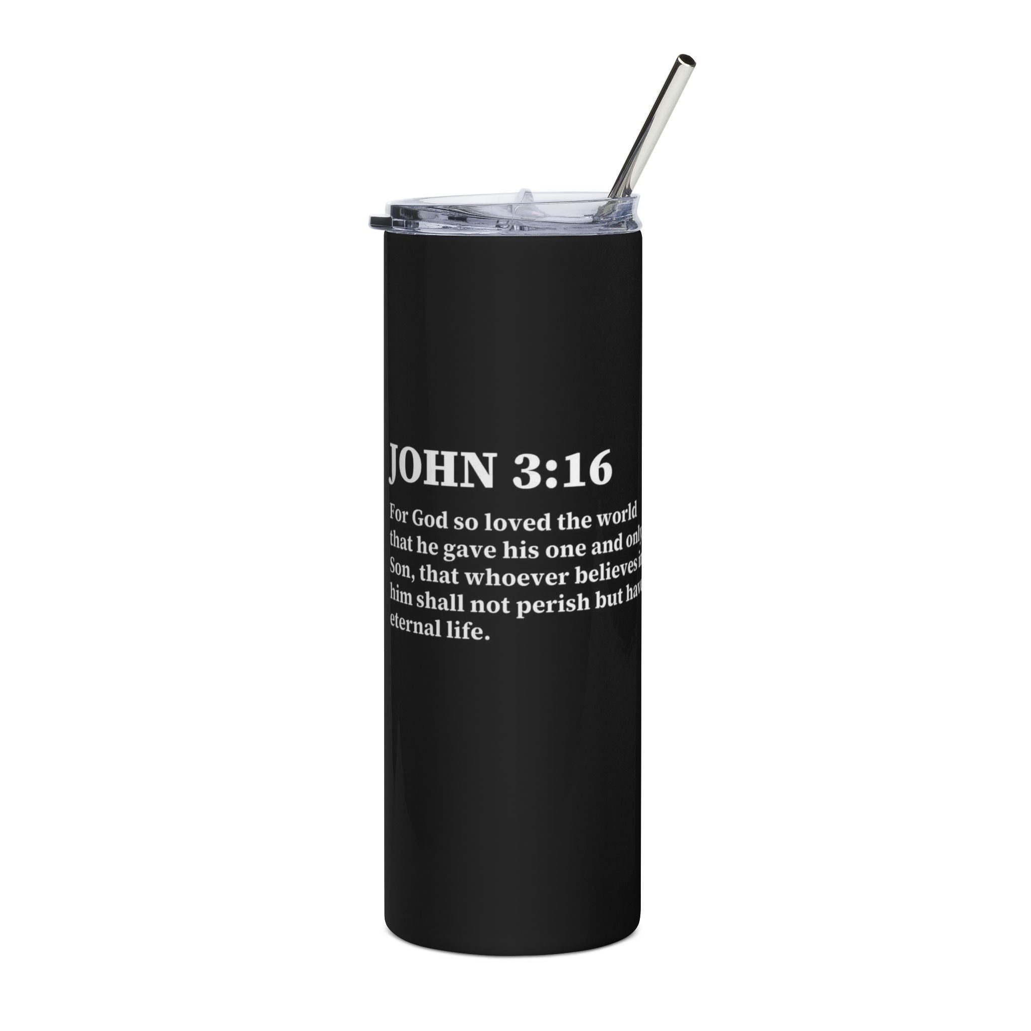 John 3:16 Faith Stainless Steel Tumbler — "Let Us Pray" 20oz