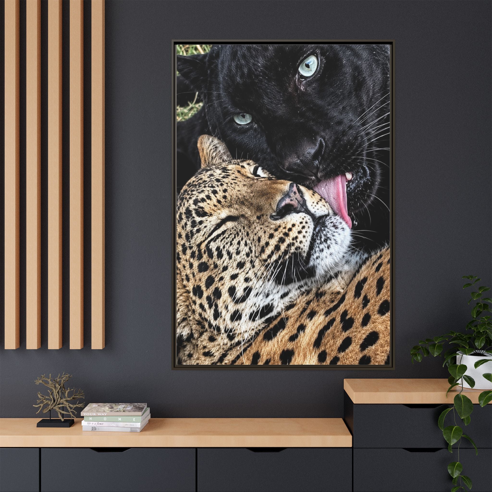 Matte Canvas, Framed (Multi-color)