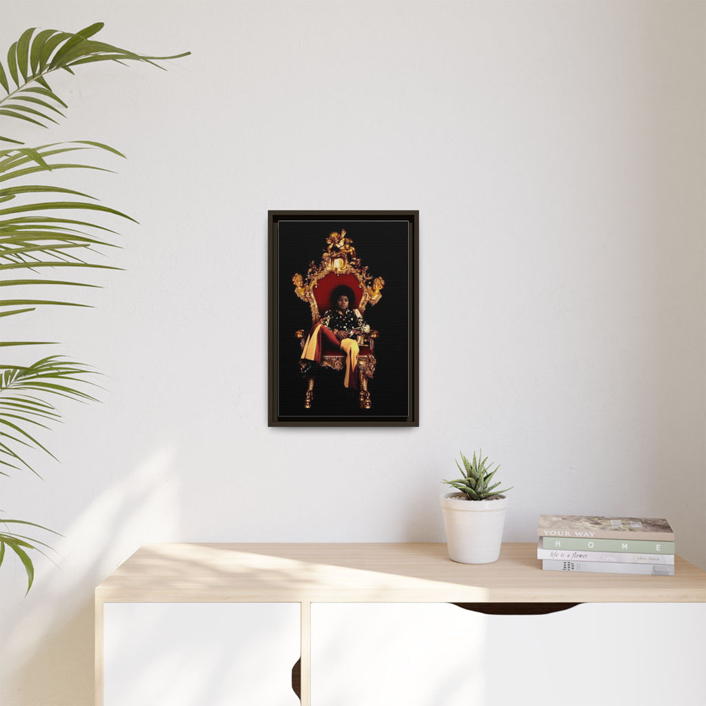 Pop Star Tribute Canvas Art — Matte Framed Wall Decor