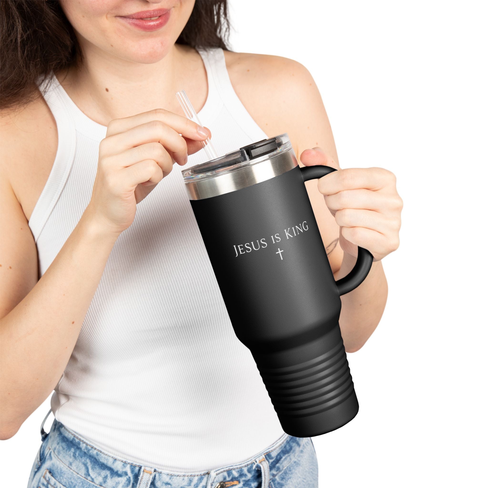 Jesus Is King 40oz Insulated Travel Mug