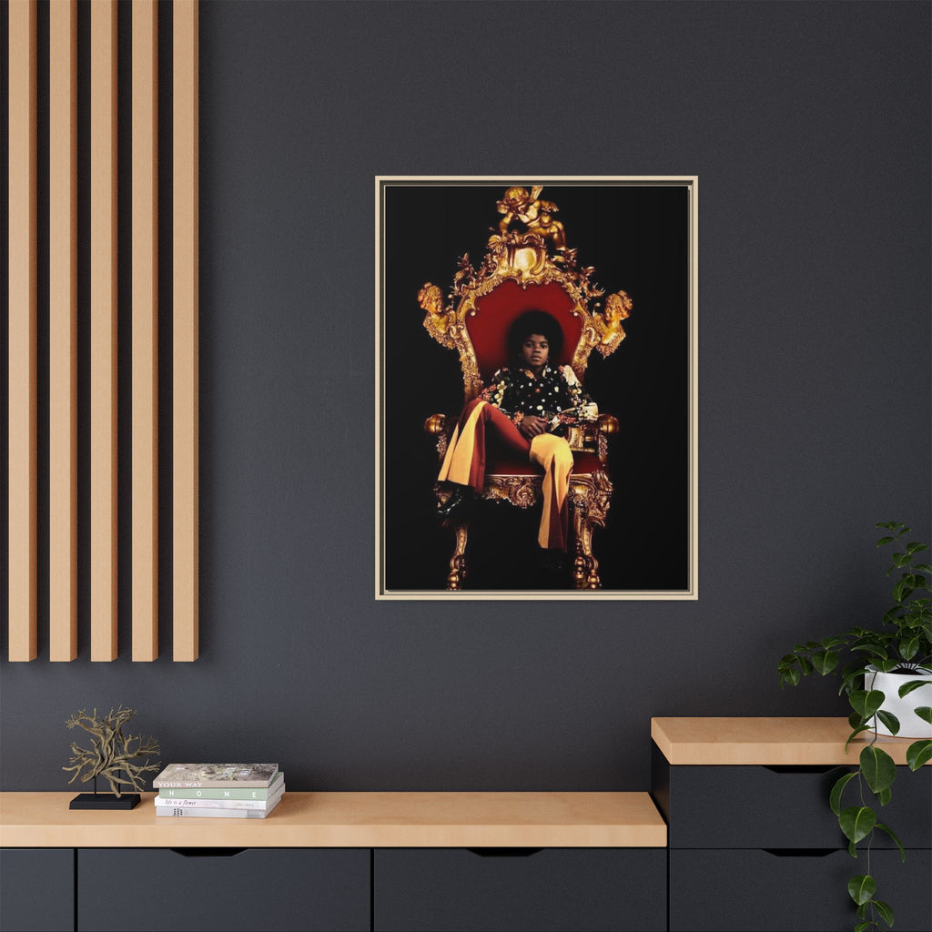Pop Star Tribute Canvas Art — Matte Framed Wall Decor