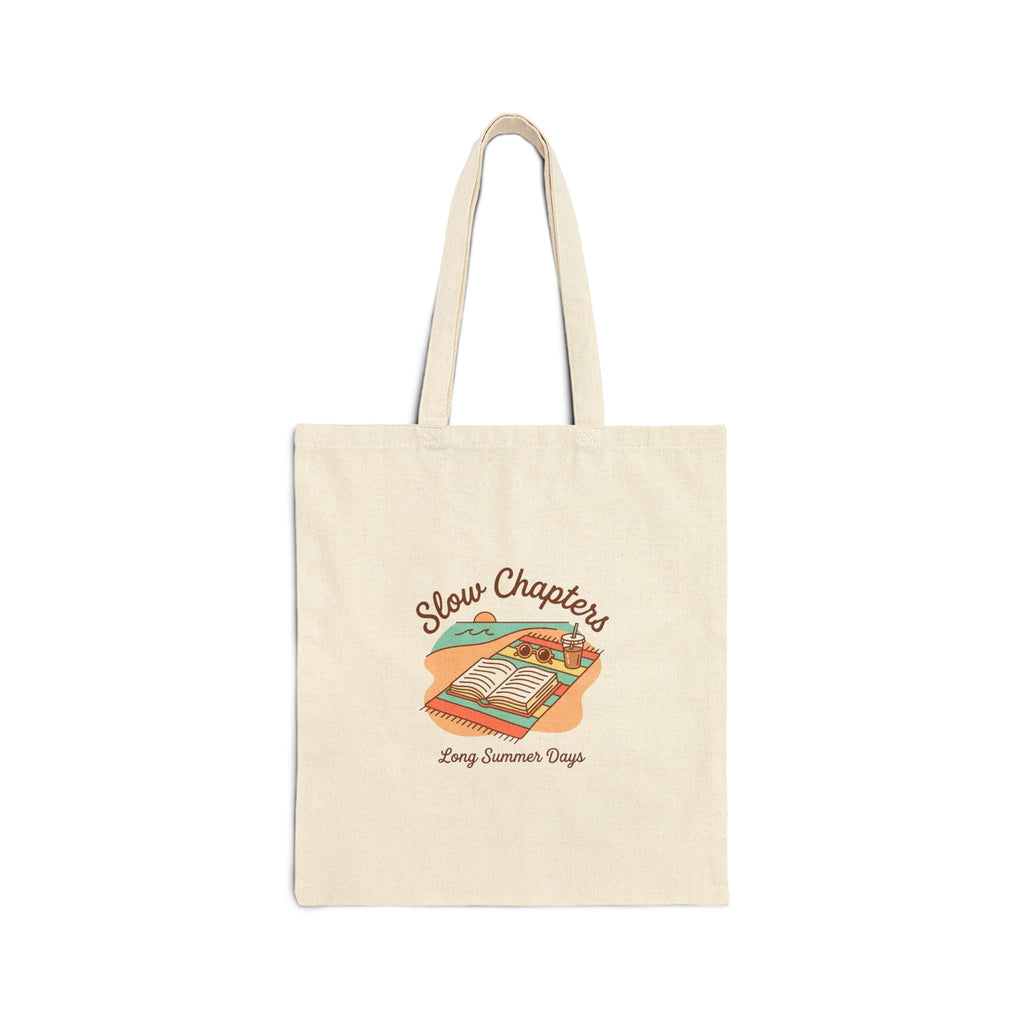 Slow Chapters Tote | summer aesthetic, hand-drawn coastal vibes