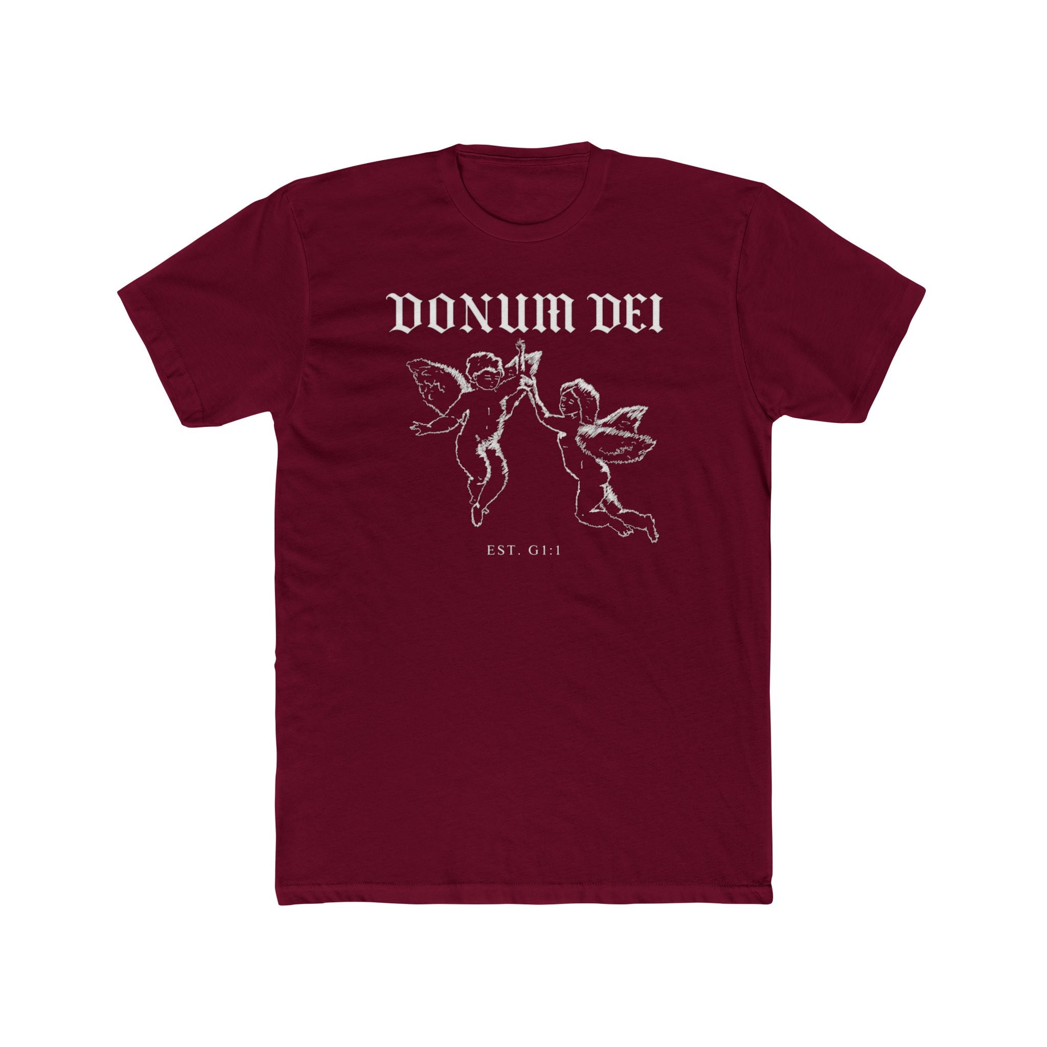 Angel Cherub Tee — "Donum Dei" Vintage-Inspired Christian Graphic T‑Shirt